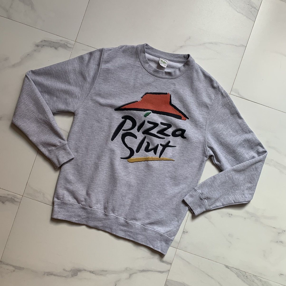 Pizza Slime Vintage Y2K Pizza Slut Funny Sweatshirt Size US M / EU 48-50 / 2 - 3 Thumbnail