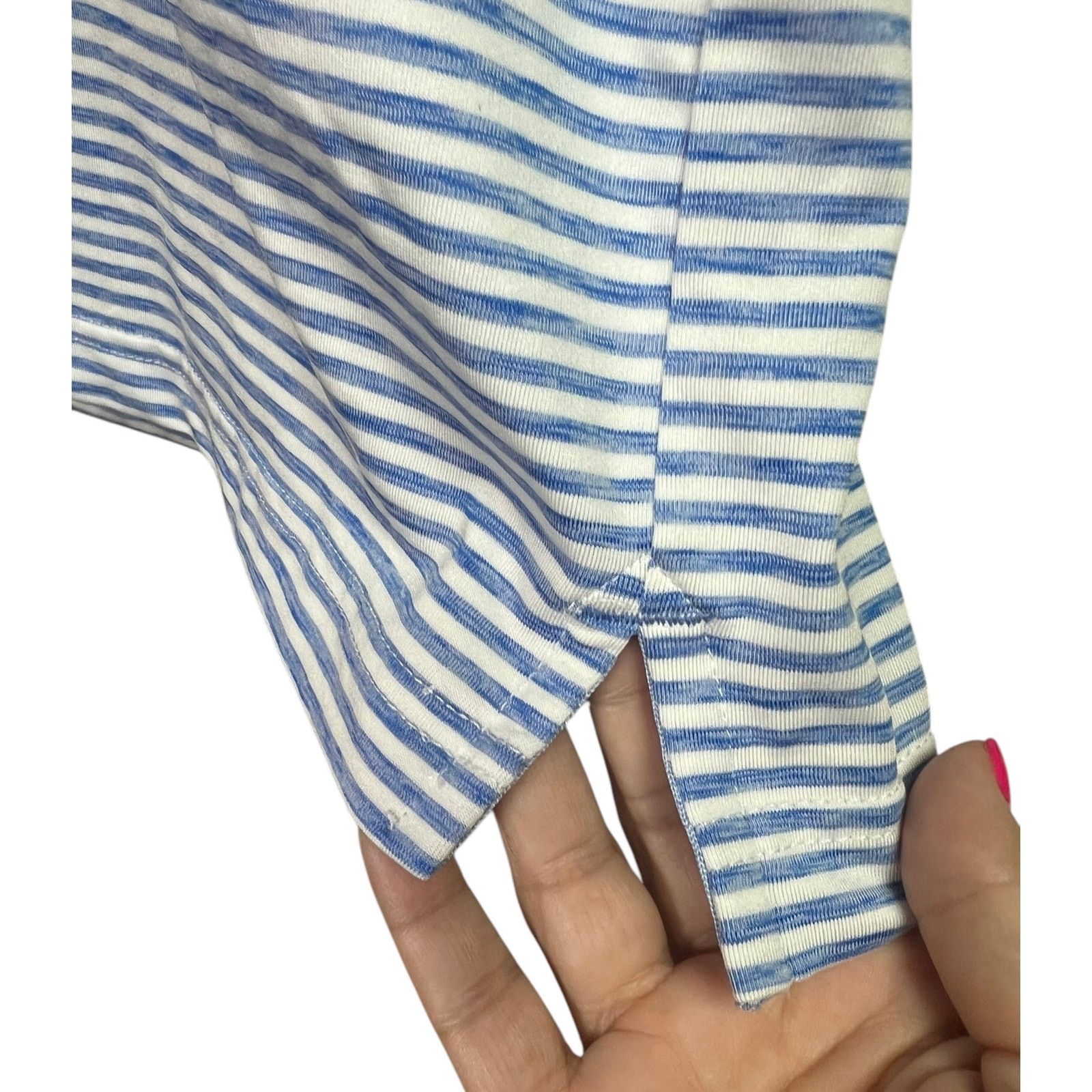 Izod Izod Golf With Stretch Men's Polo Blue White Stripes Large Size US L / EU 52-54 / 3 - 9 Thumbnail