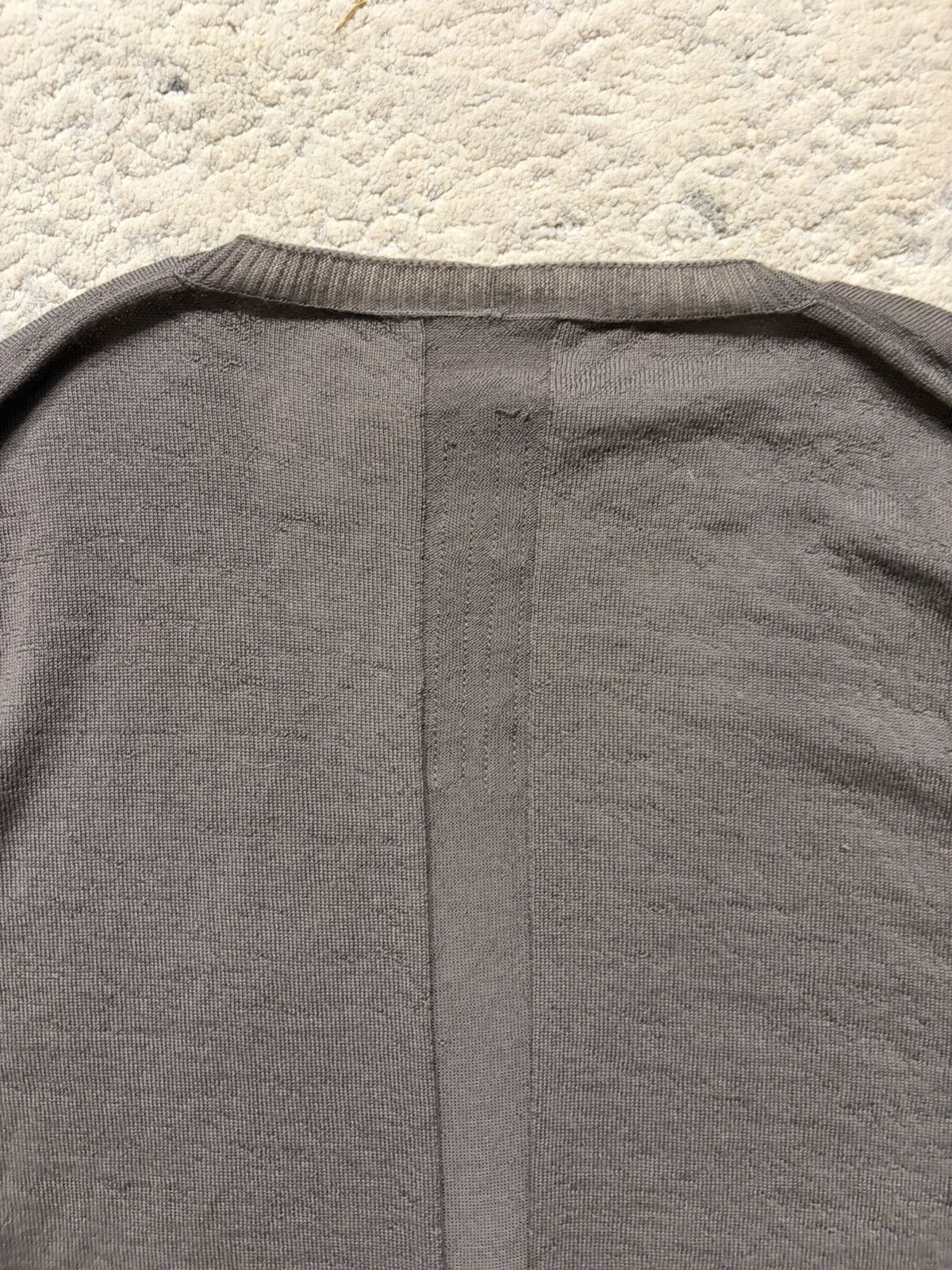 Rick Owens FW19 Larry Mainline Knit V-Neck Long Sleeve Size US S / EU 44-46 / 1 - 8 Thumbnail