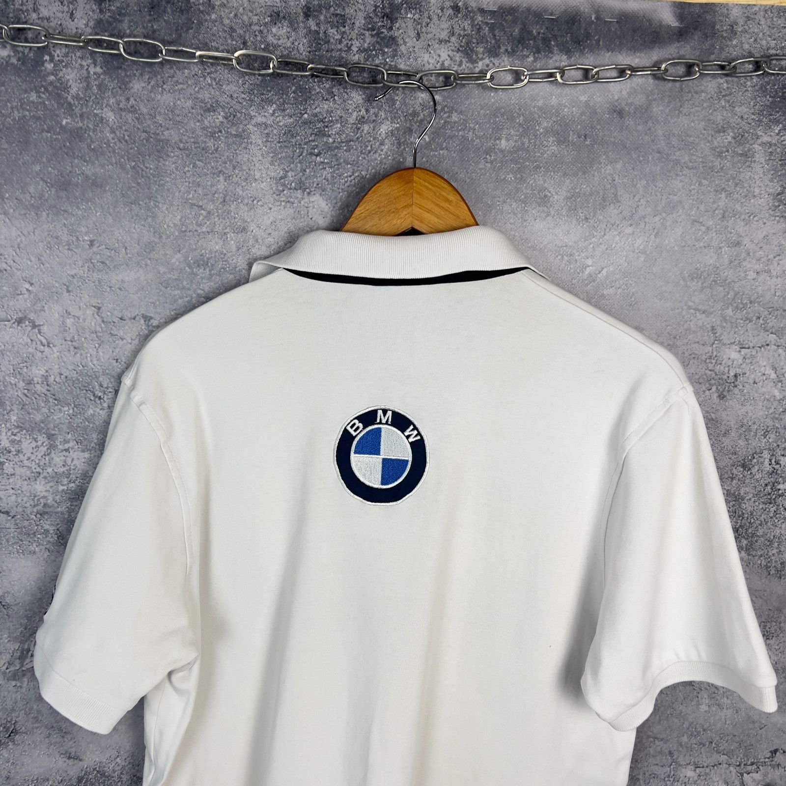 BMW Bmw Polo Shirt F1 Men's Size XXL White Cotton Short Sleeve` Size US XXL / EU 58 / 5 - 14 Thumbnail