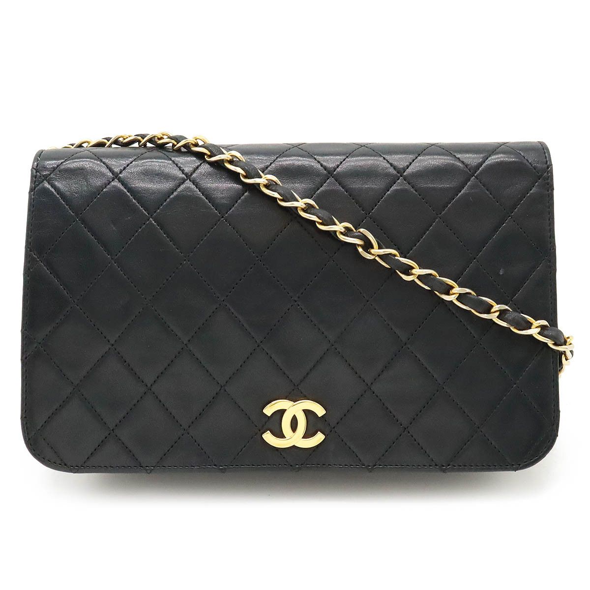 Chanel Chanel Chanel Leather Matelasse Coco Mark Chain Shoulder Bag Leather Shoulder Bag in Good Condition Size ONE SIZE - 1 Thumbnail