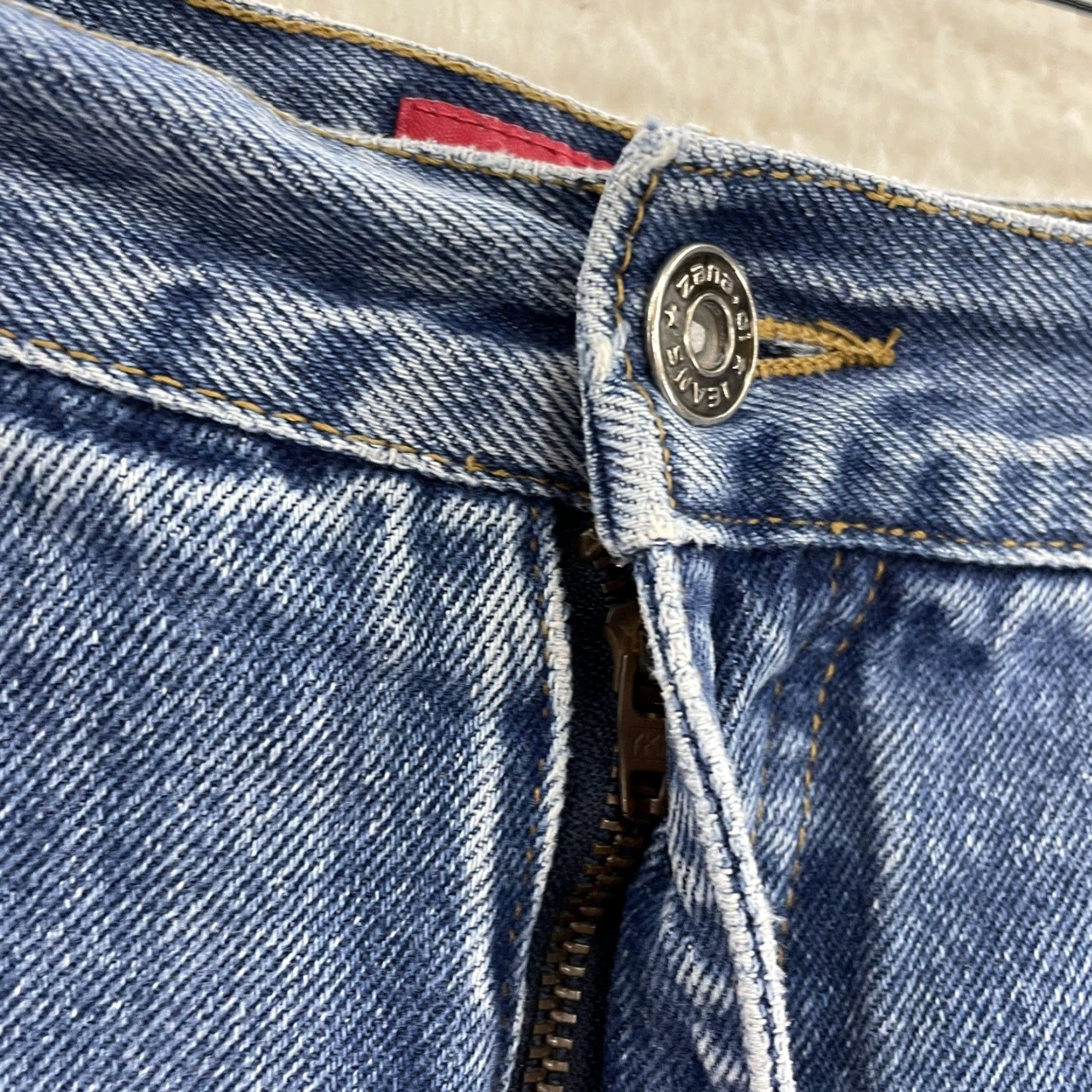 Vintage VINTAGE Zana Di Denim Shorts Women's 18 High Waisted 100% Cotton Blue Grunge 90s Y2K"} Size 40" / US 18 - 3 Thumbnail