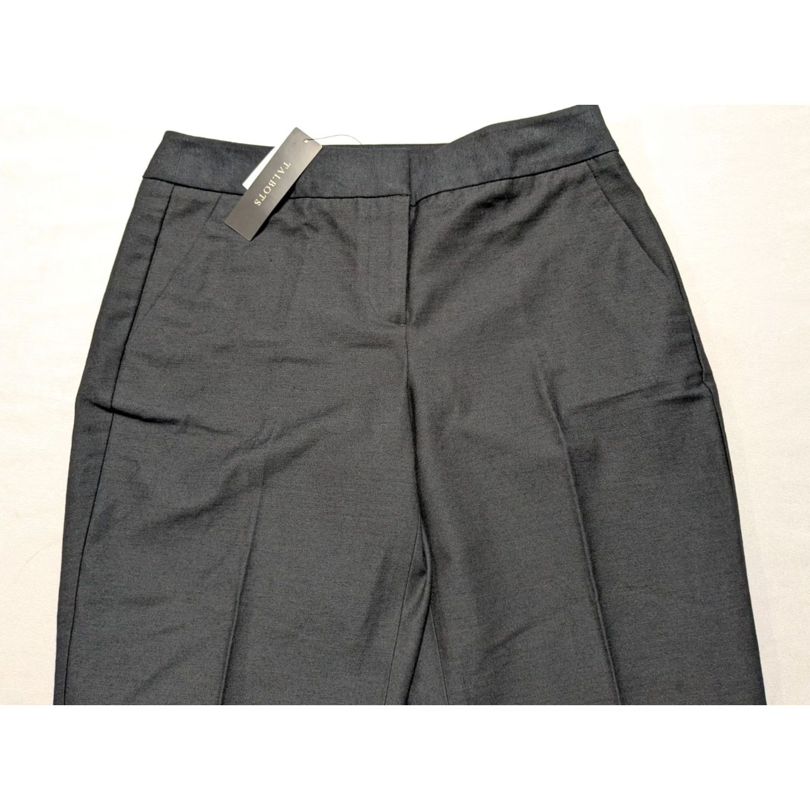 Talbots VINTAGE TALBOTS CURVY Women Size 2 Black Cotton Nylon Cropped Pants NEW Size 26" / US 2 / IT 38 - 3 Thumbnail