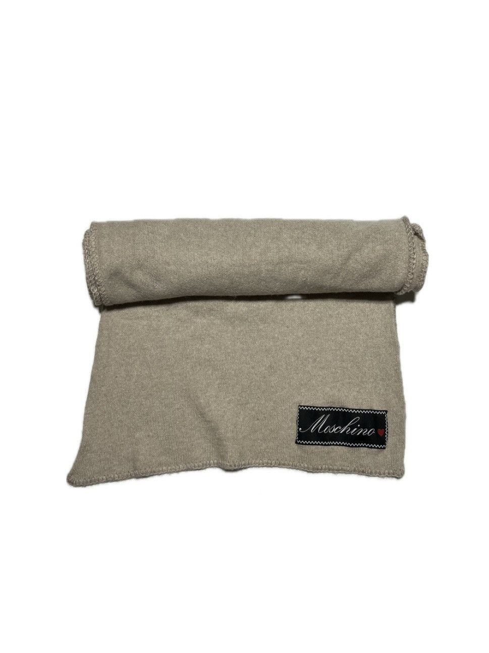 Moschino MOSCHINO LOVE Wool Scarf Biege Old Money Size ONE SIZE - 2 Thumbnail