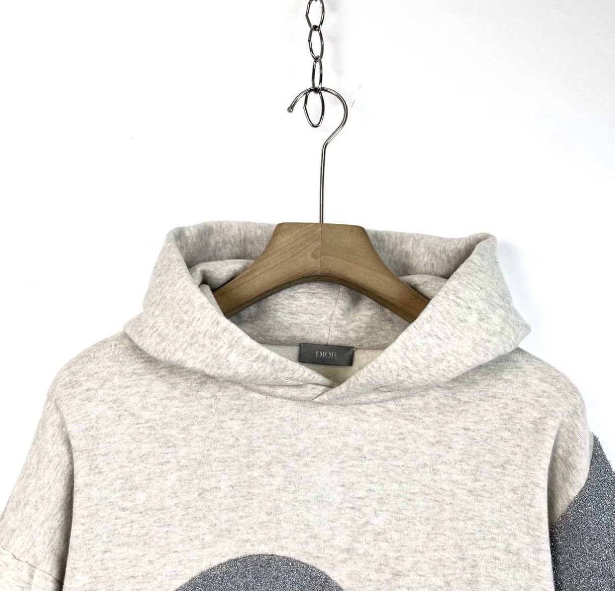 Dior Dior Runway Gray Glitter Yin Yang Hooded Sweatshirt K12 Size S / US 4 / IT 40 - 3 Thumbnail