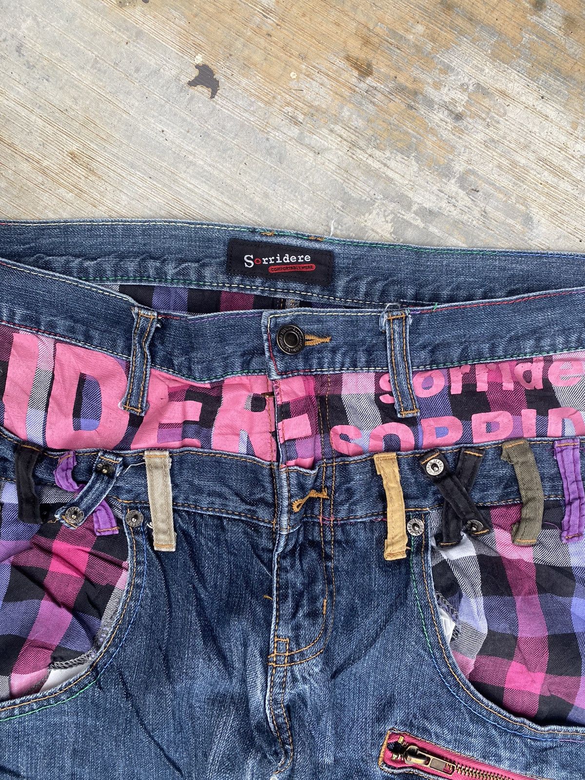 Japanese Brand Sorridere double waist denim pants Size US 32 / EU 48 - 3 Thumbnail