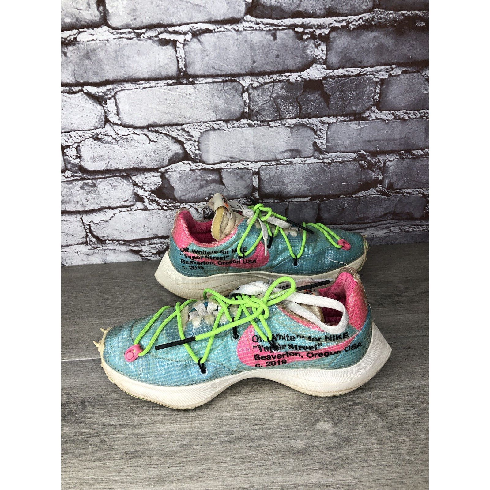 Nike Nike Off-White x Vapor Street Polarized Blue Lace Up Shoes W Size US 6.5 / IT 36.5 - 16 Thumbnail