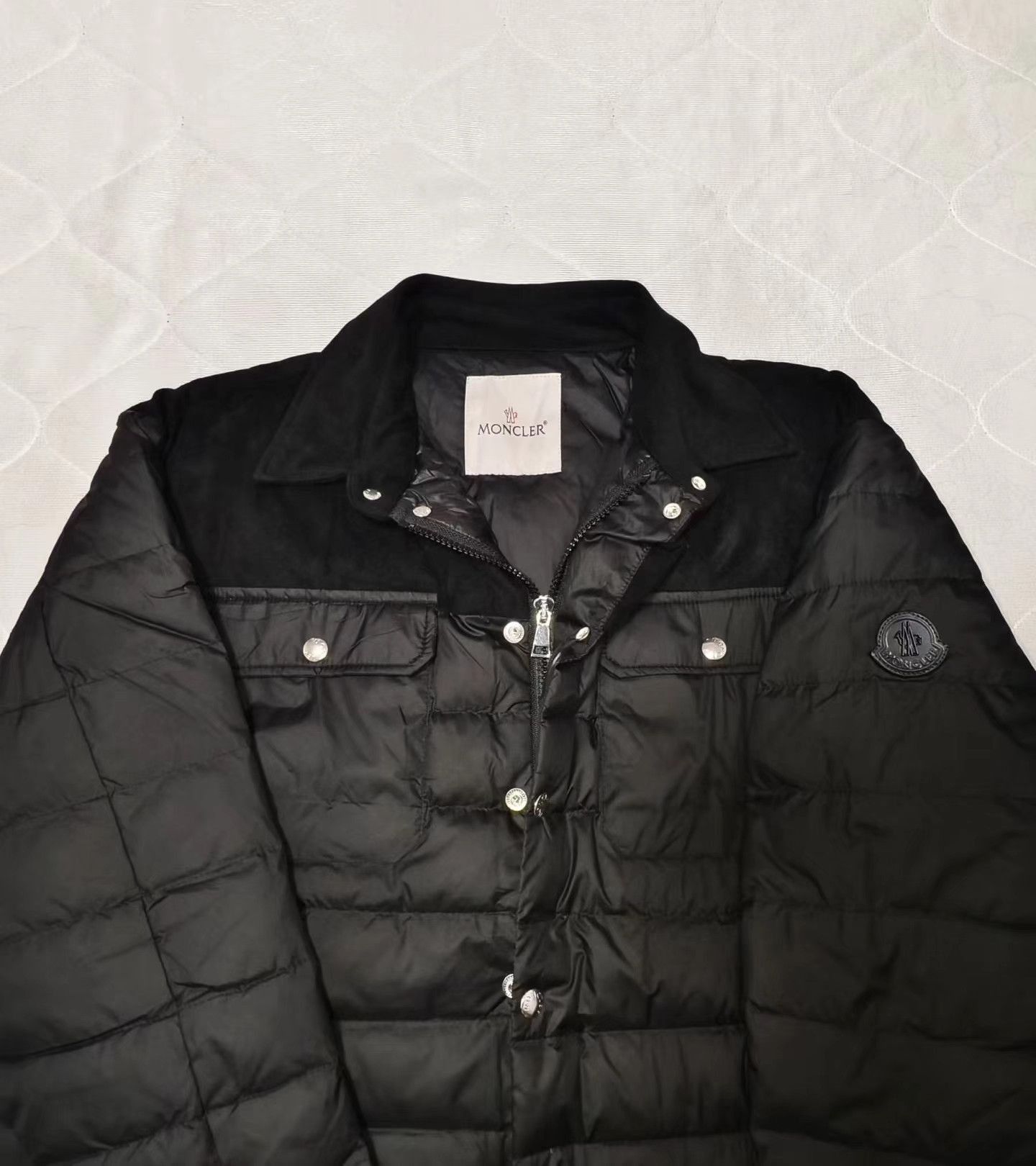 Moncler Moncler lightweight suede down jacket Size US M / EU 48-50 / 2 - 3 Thumbnail