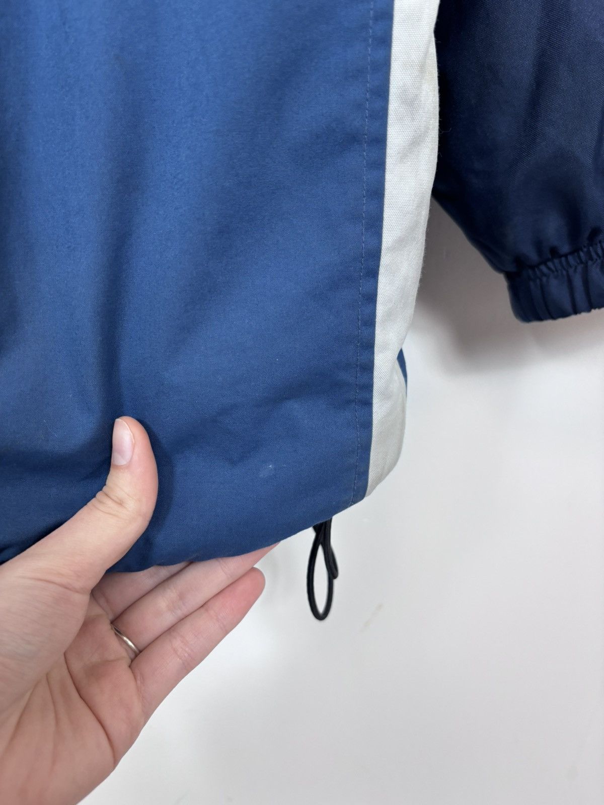 Nike Vintage 2000s Nike Y2K Blue Swoosh Oversized Puffer Jacket Size US L / EU 52-54 / 3 - 5 Thumbnail