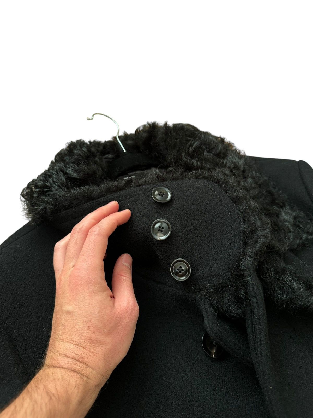 Tom Ford $6,000 Shearling Collar Wool Overcoat Size US S / EU 44-46 / 1 - 9 Thumbnail