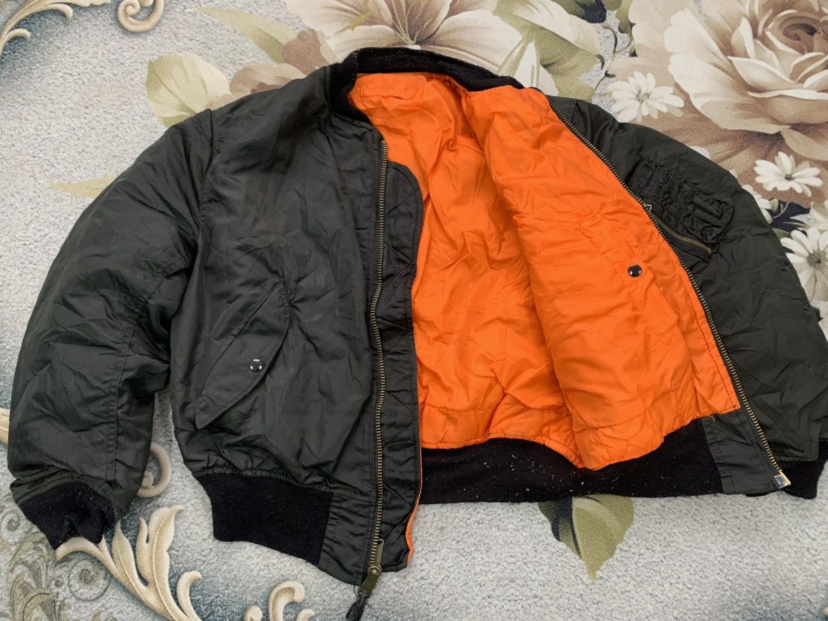Alpha Industries × Vintage Vtg Alpha Industries Usaf MA-1 Bomber Jacket Zipper Ideal Size US L / EU 52-54 / 3 - 5 Thumbnail
