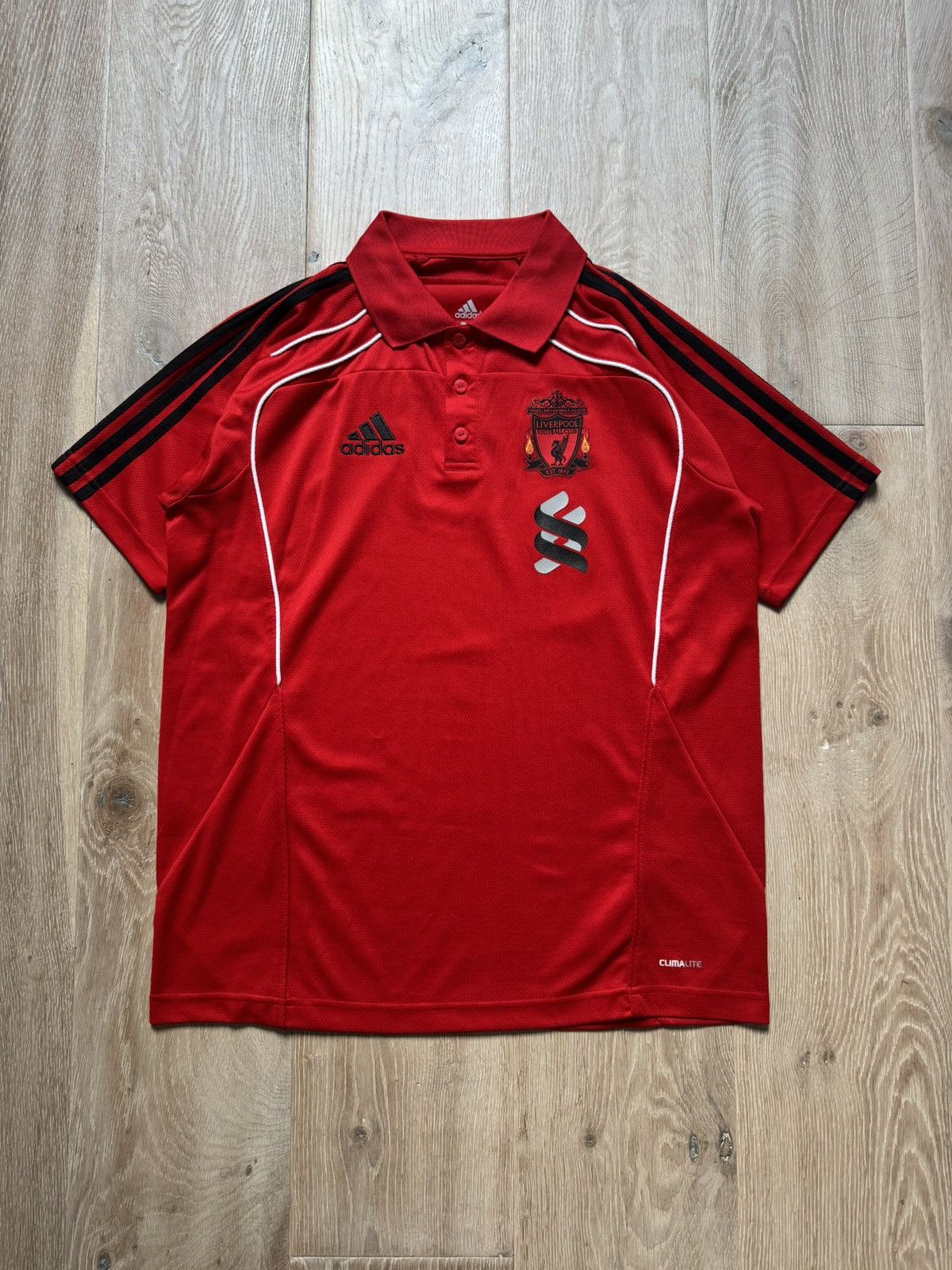 Adidas × Vintage Vintage 00s Adidas FC Liverpool Polo Shirt 🔴 Size US M / EU 48-50 / 2 - 1 Thumbnail