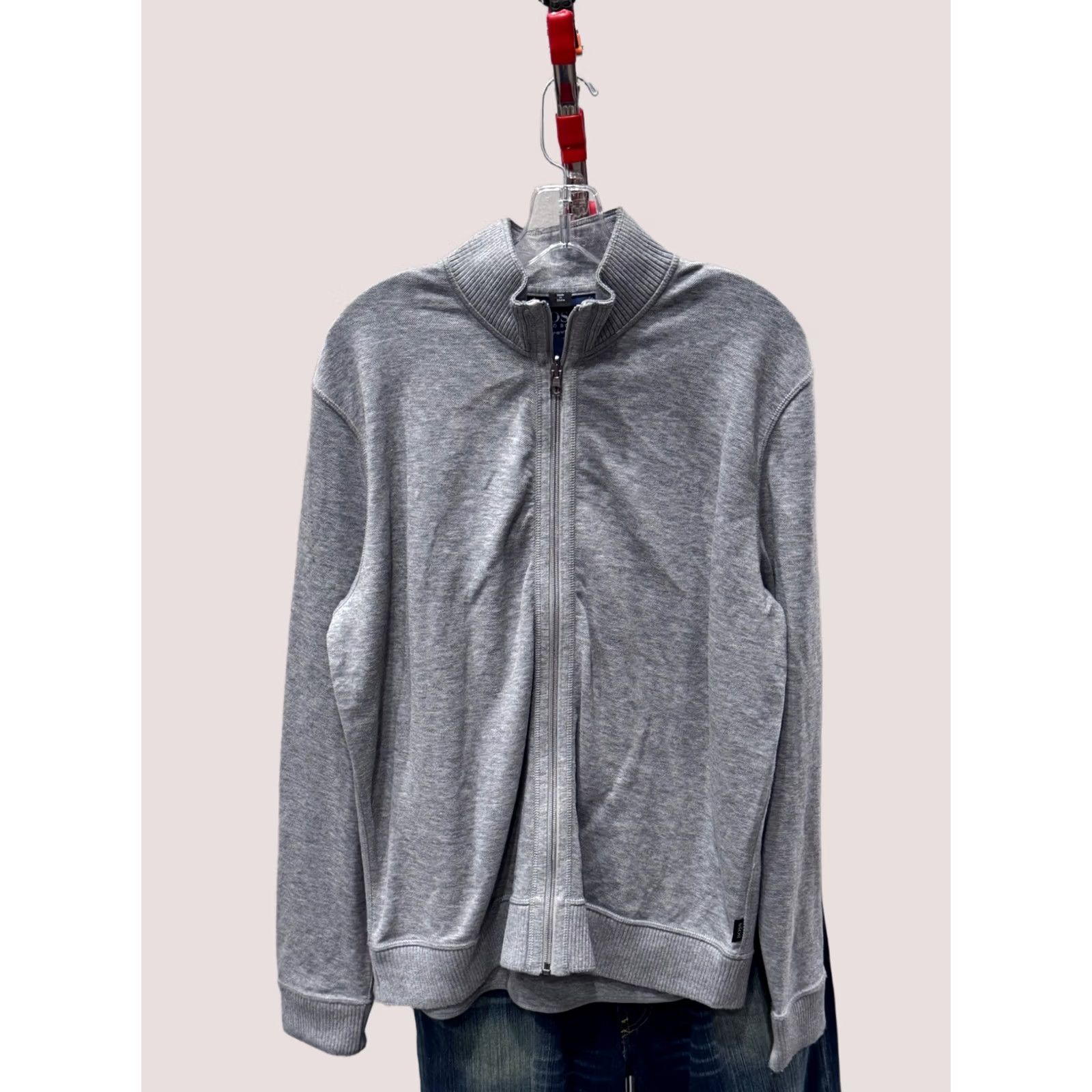 Hugo Boss Hugo Boss Gray Zippered Track SWEATER Large L Mens Size US L / EU 52-54 / 3 - 1 Thumbnail