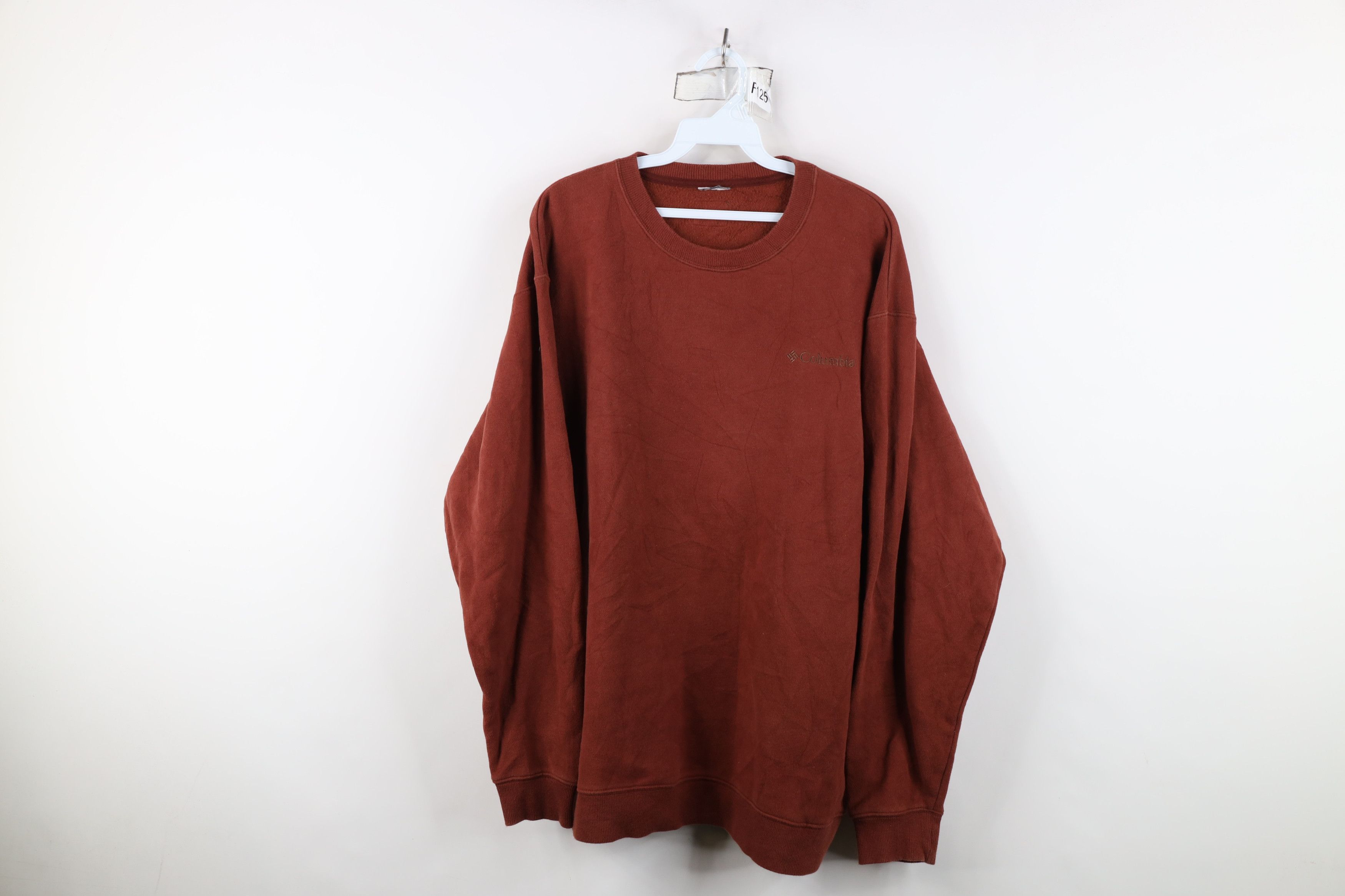 Columbia Vintage Columbia Spell Out Crewneck Sweatshirt Burnt Orange Size US XL / EU 56 / 4 - 1 Thumbnail