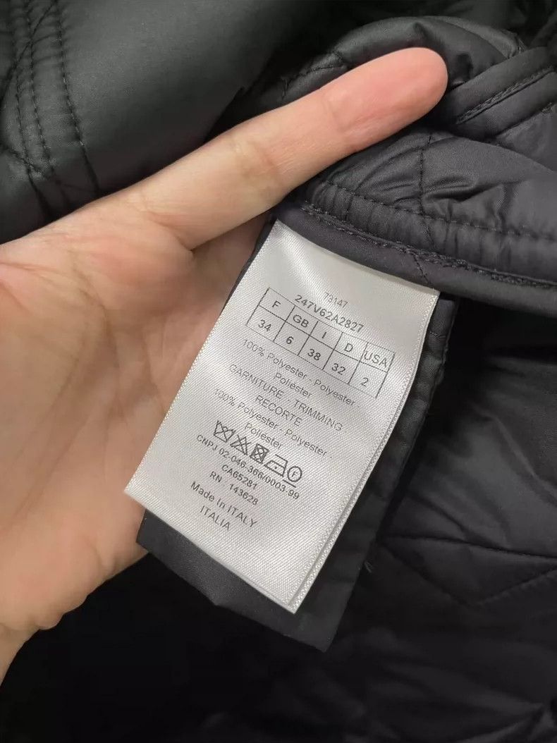 Dior Dior Quilted Cotton Jacket in Black-2505 Size US XXS / EU 40 - 6 Thumbnail