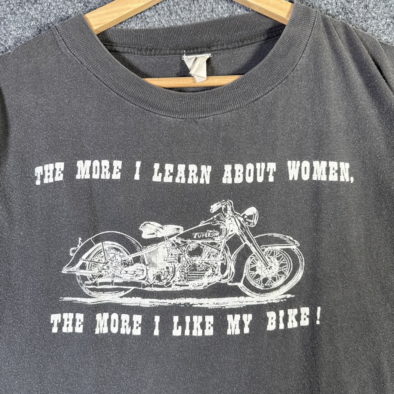 Harley Davidson Vintage Harley Davidson Shirt Large Black 80s More I Learn Size US L / EU 52-54 / 3 - 2 Thumbnail