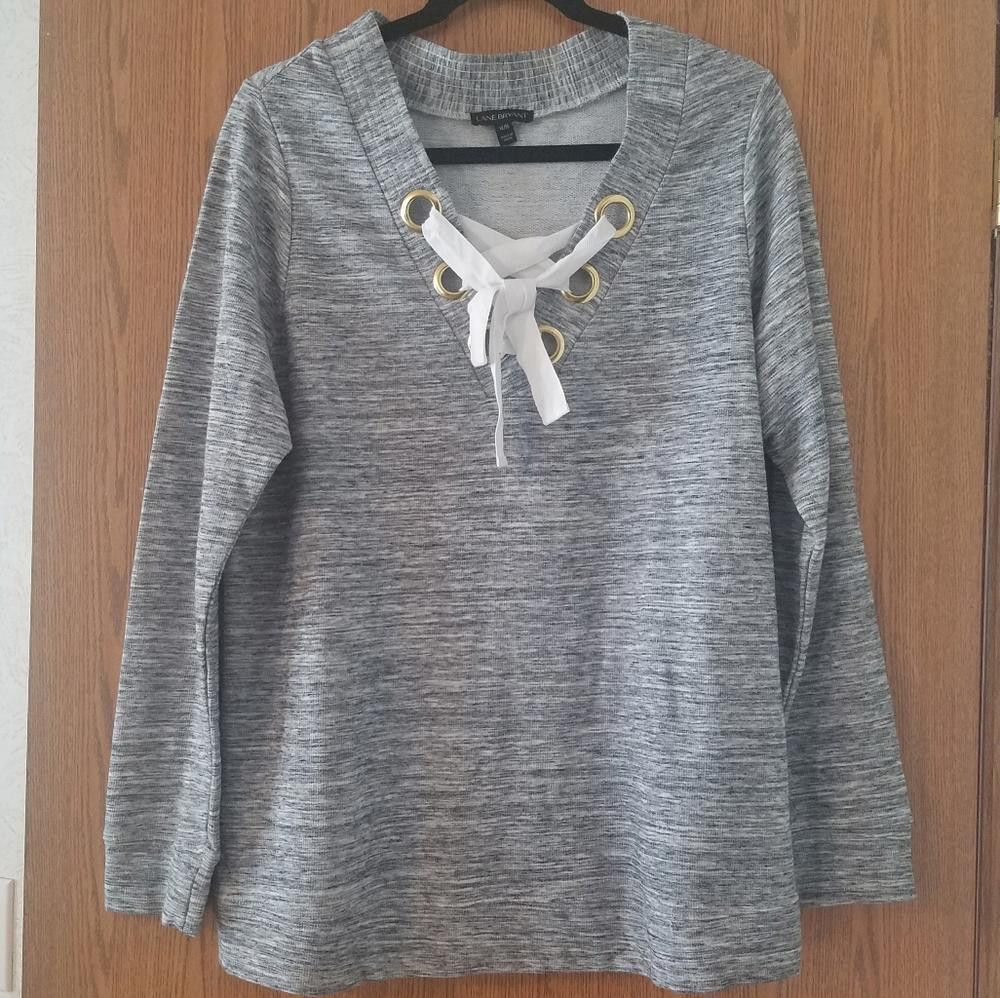 Designer Lane Bryant Plus Size Sweatshirt Size 14/16 Size XL / US 12-14 / IT 48-50 - 1 Thumbnail
