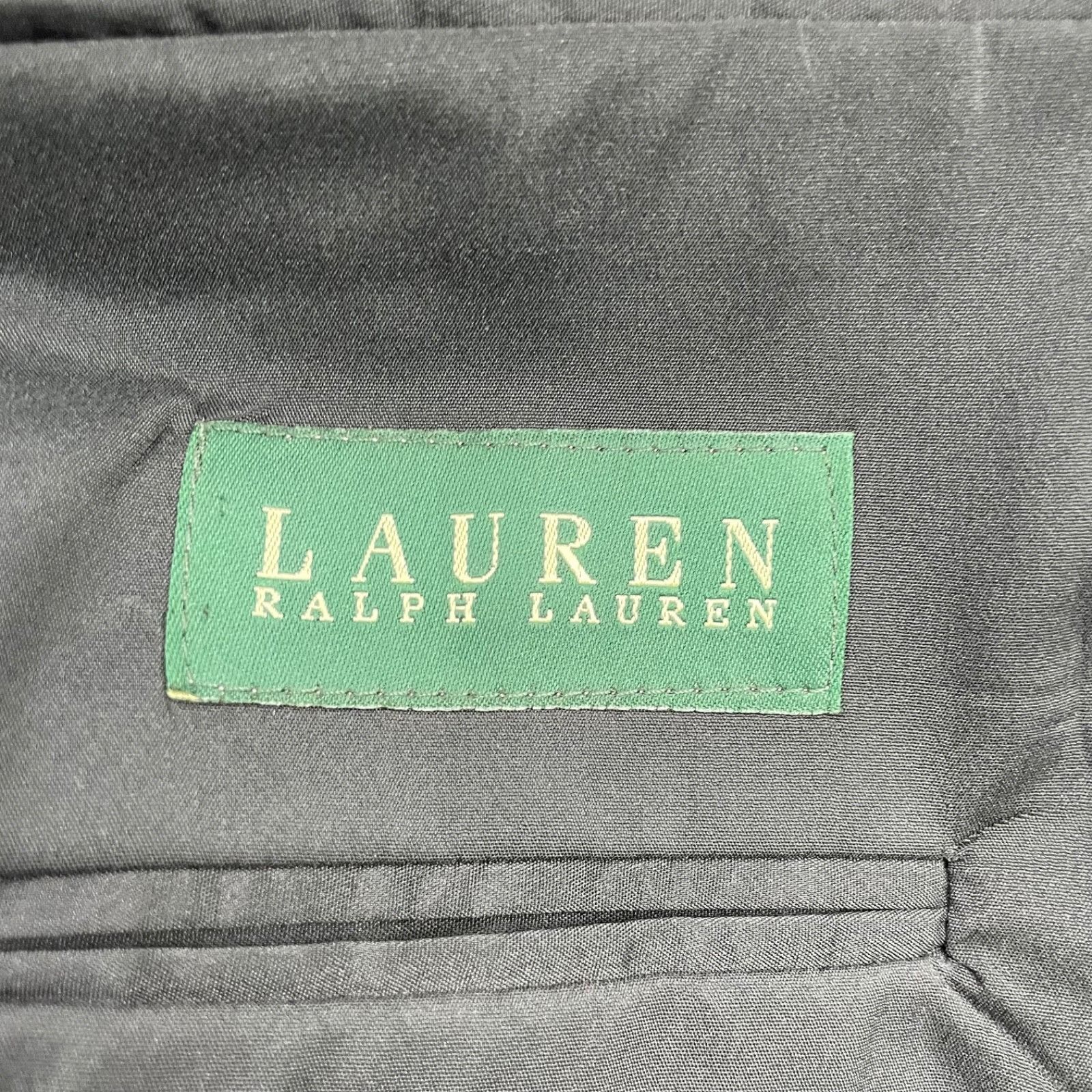 Lauren Ralph Lauren Ralph Lauren LRL Men's 100% Wool 2-Button Blazer Black • 46R Size 46R - 5 Thumbnail