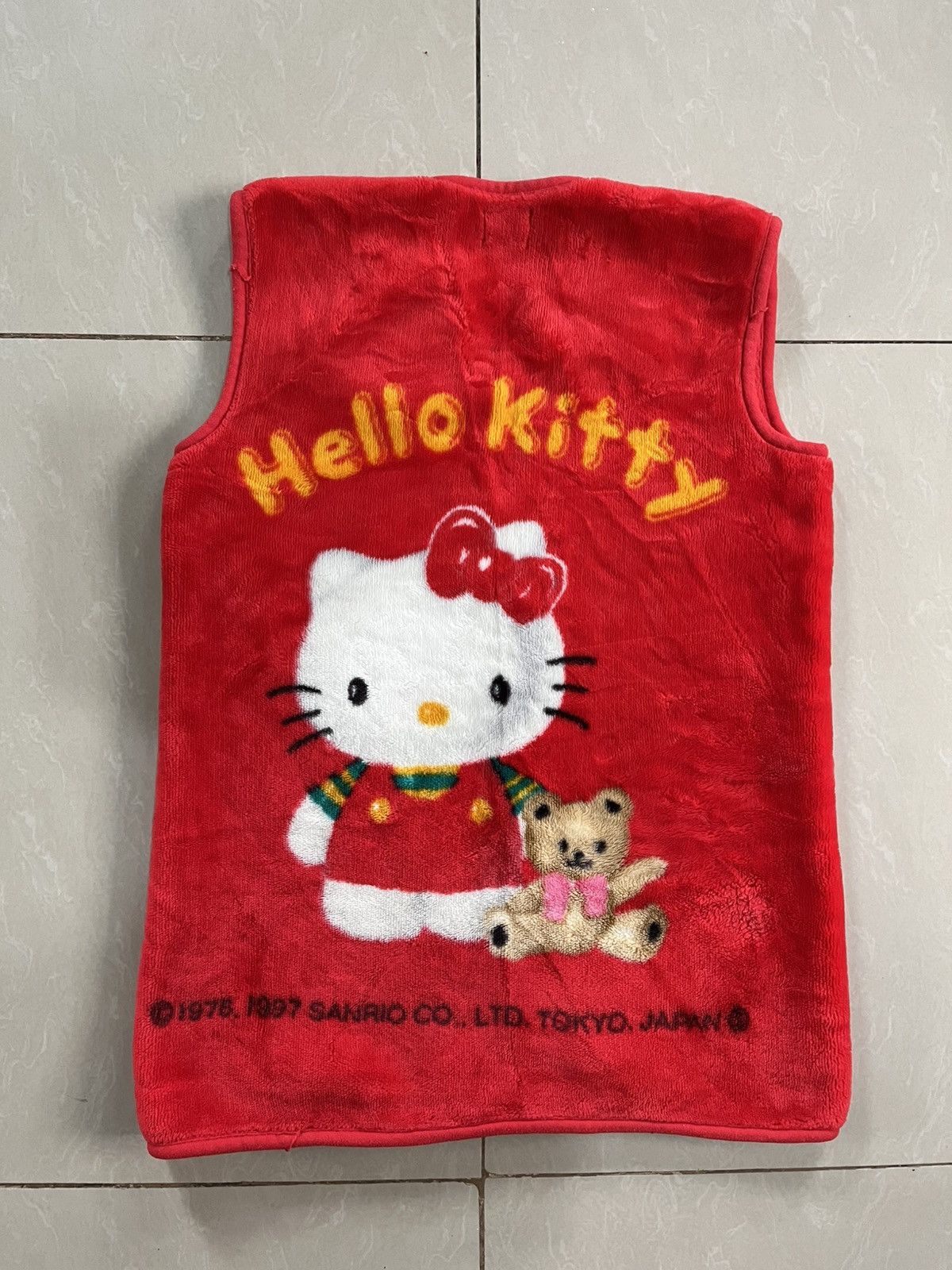 Other Vintage Japan Anime 1976-1997 Hello Kitty Fleece Vest Size L / US 10 / IT 46 - 2 Thumbnail