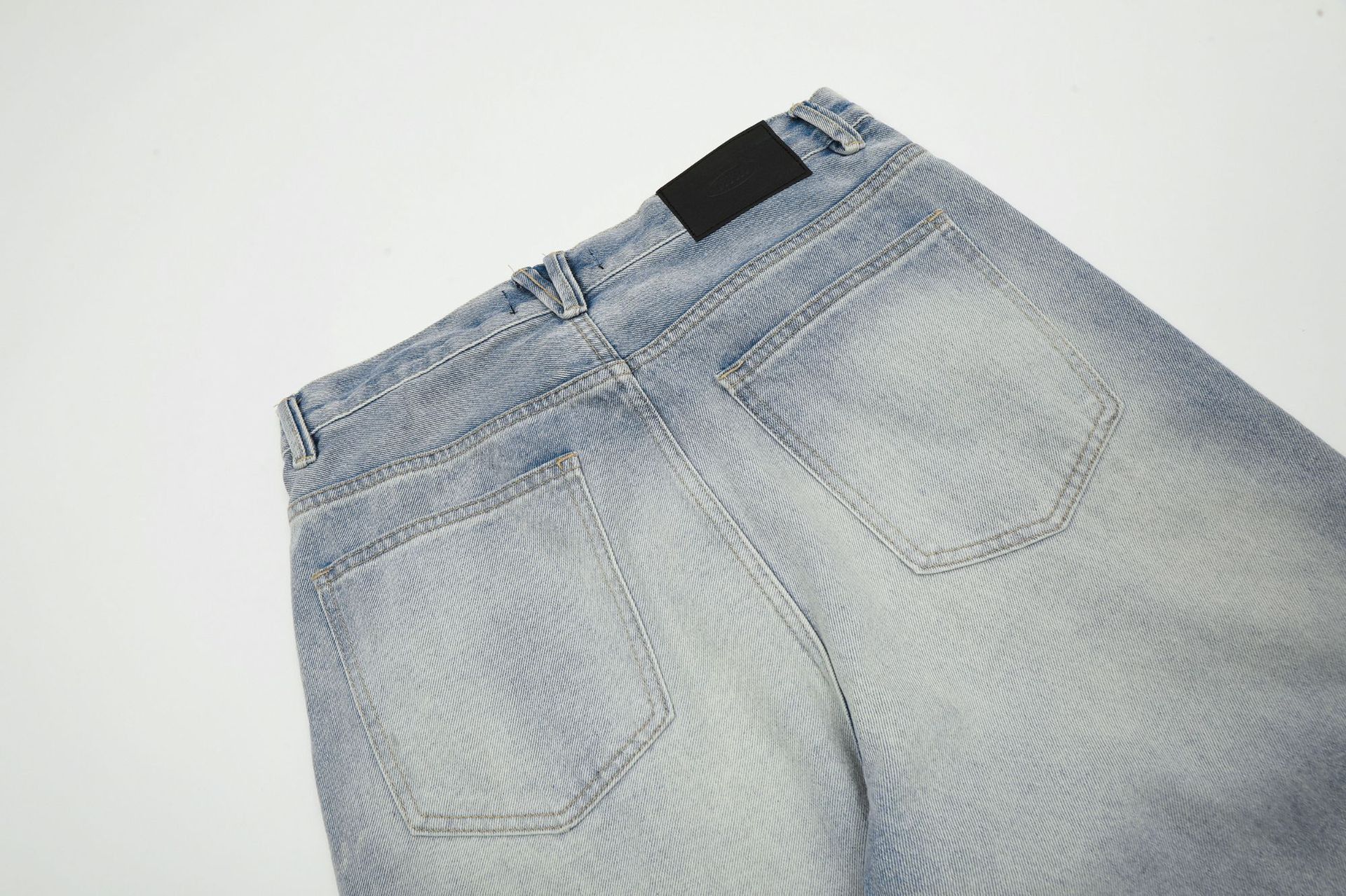 Japanese Brand High street washed distressed loose straight casual jeans Size US 32 / EU 48 - 5 Thumbnail