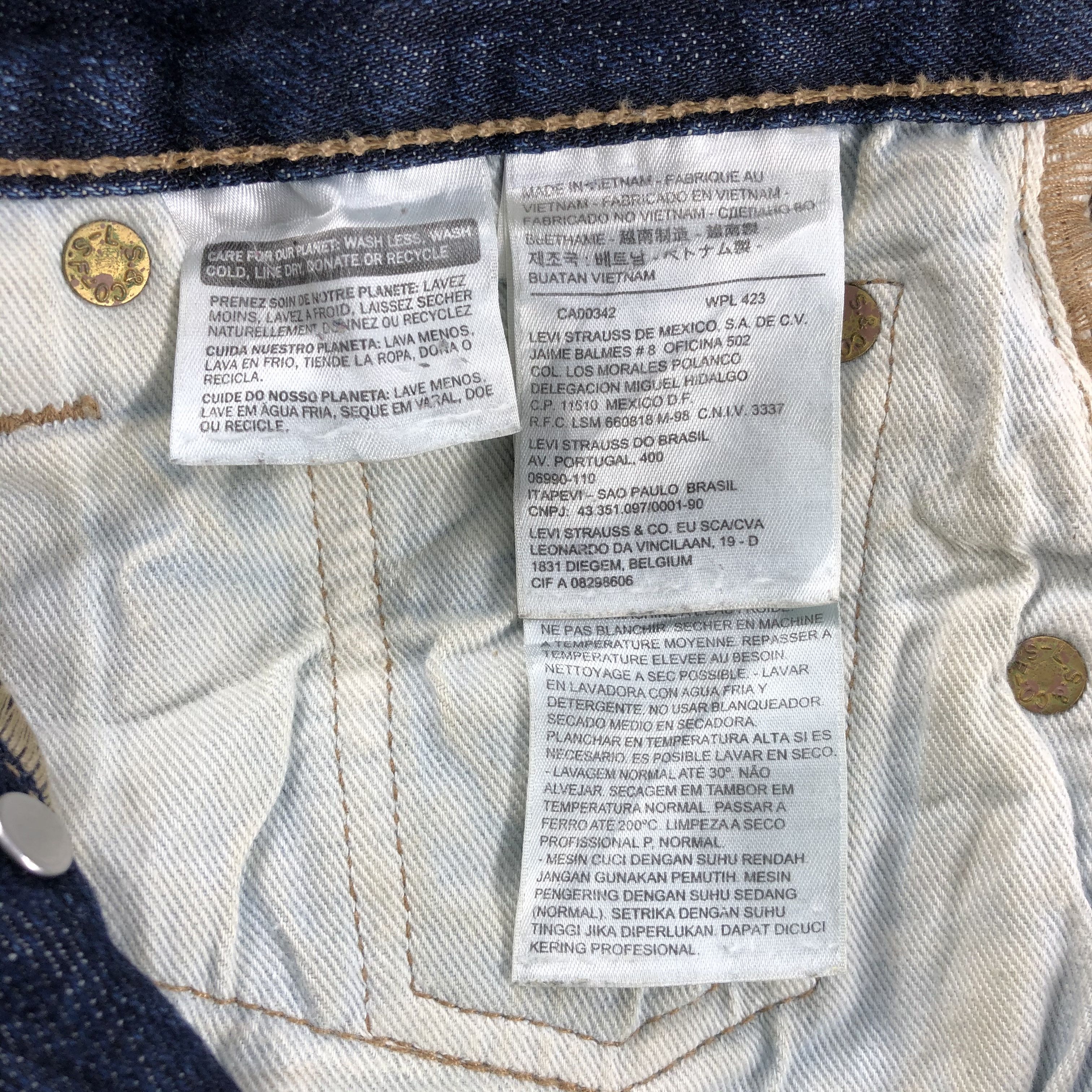 Levi's Vintage Blue Whiskers Levis 501 Jeans-JM1002 Size US 31 - 10 Thumbnail