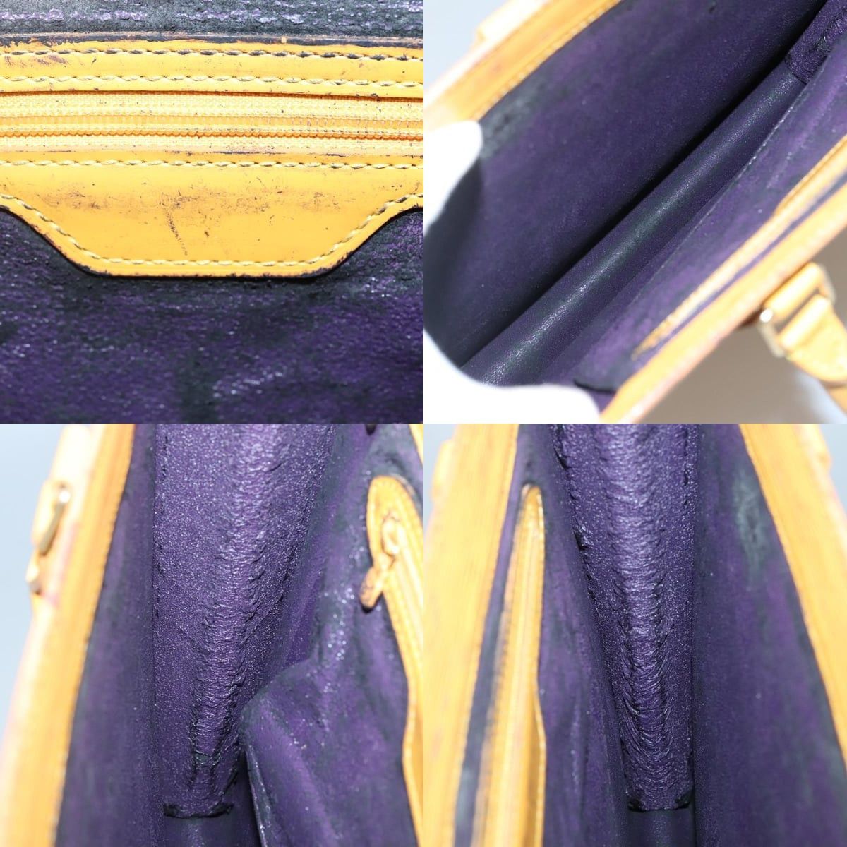 Louis Vuitton LOUIS VUITTON Epi Sac Plat Hand Bag Yellow M52079 Size ONE SIZE - 11 Thumbnail