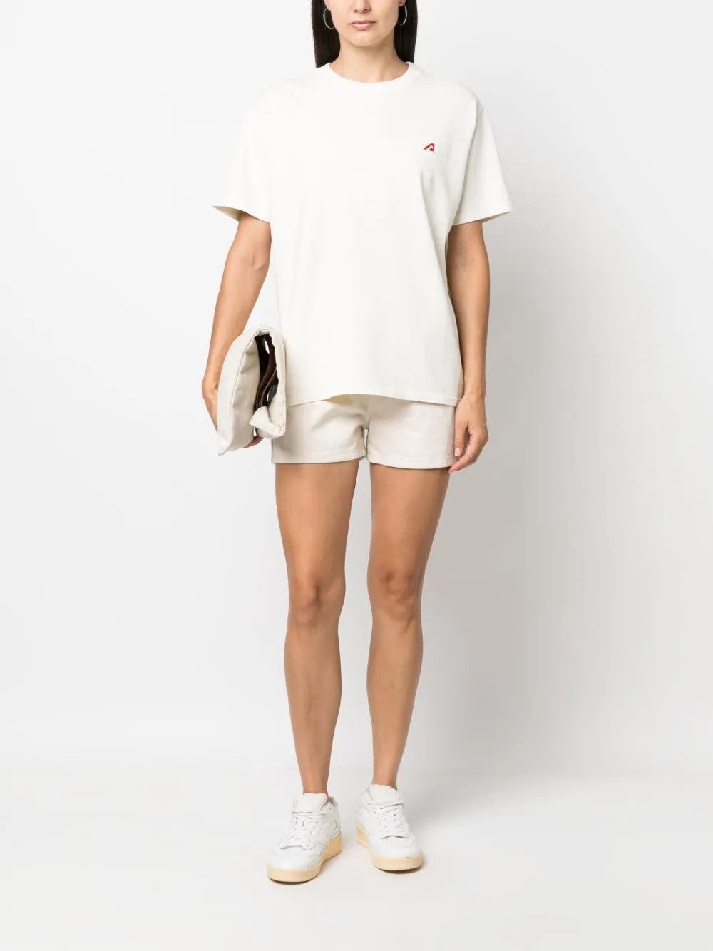 AUTRY o1y0725 Crewneck T-Shirt in White Size XS / US 0-2 / IT 36-38 - 5 Thumbnail