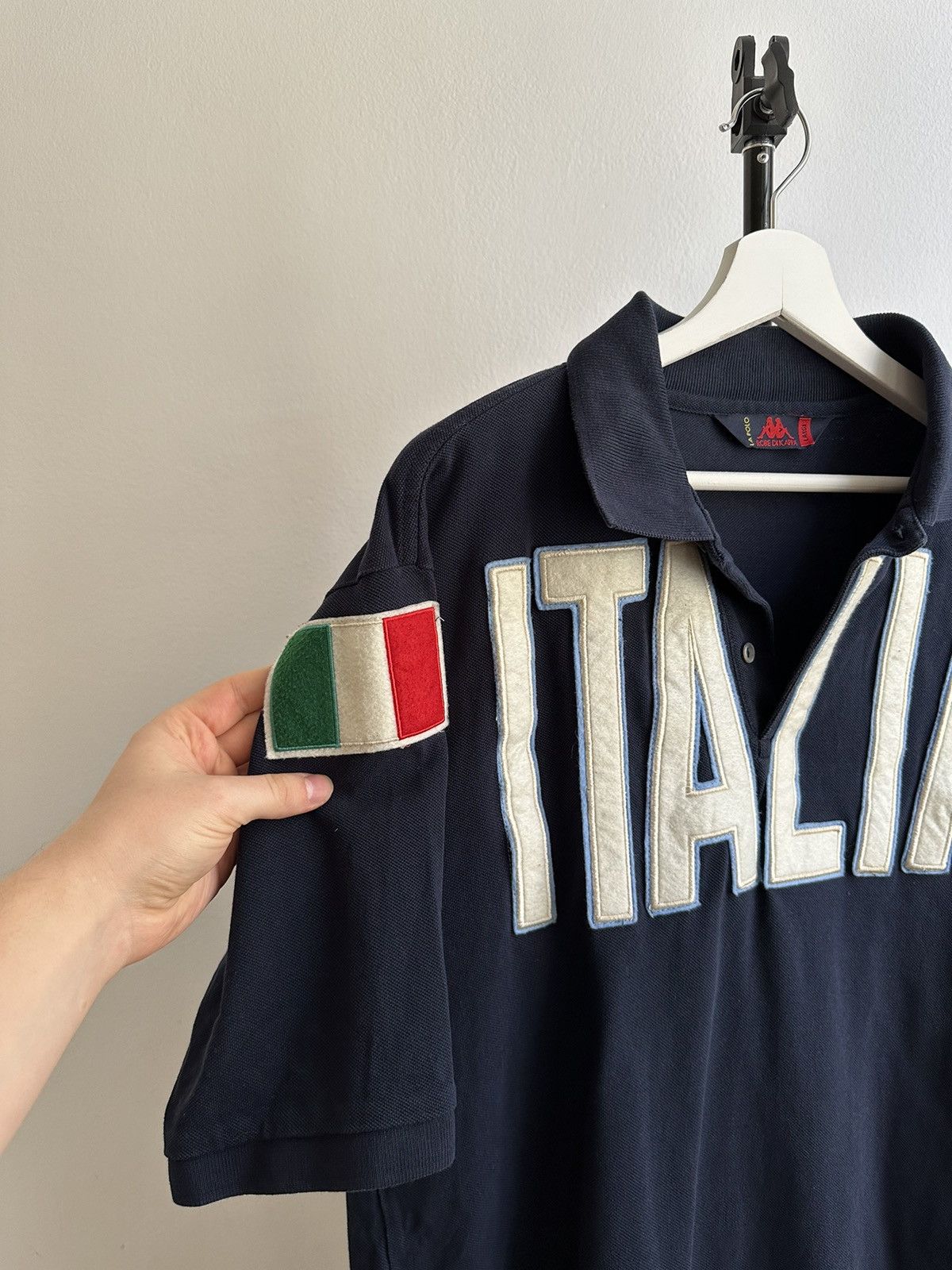 Kappa Kappa Vintage Big Logo Italy Polo Size US L / EU 52-54 / 3 - 2 Thumbnail