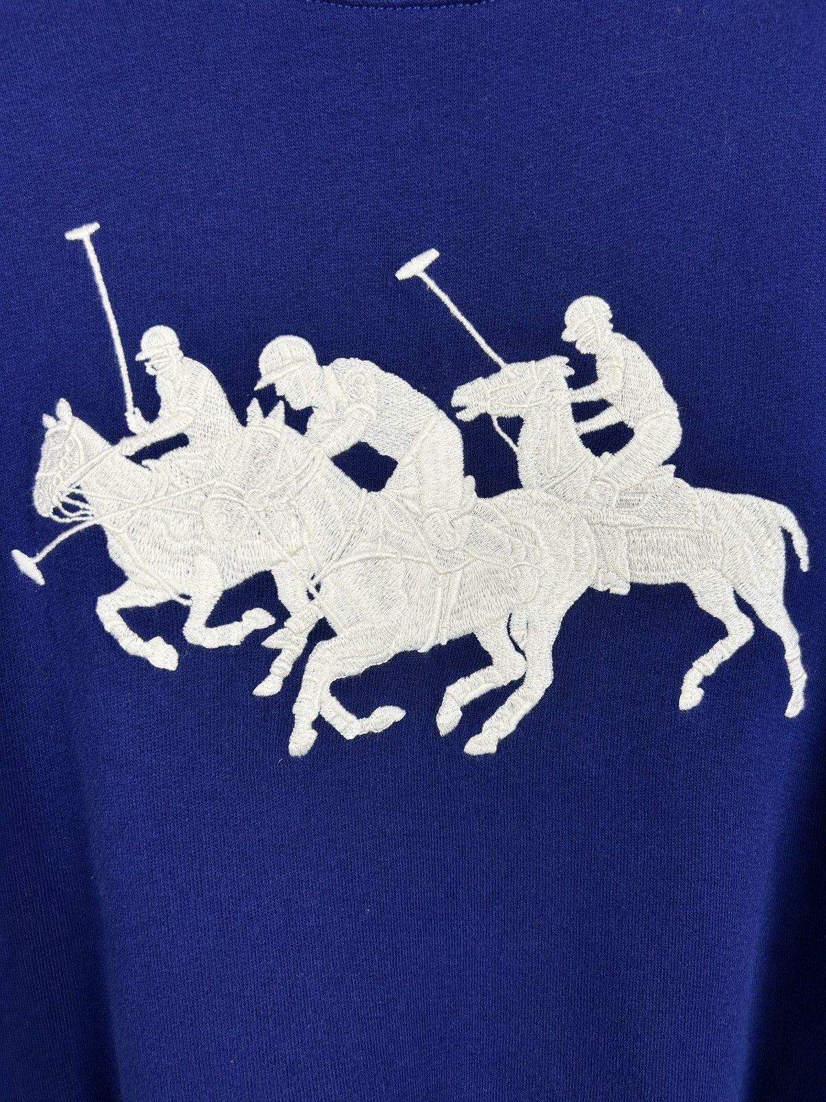 Polo Ralph Lauren Polo Ralph Lauren Embroidered Triple Pony Sweatshirt Size L Size L / US 10 / IT 46 - 2 Thumbnail