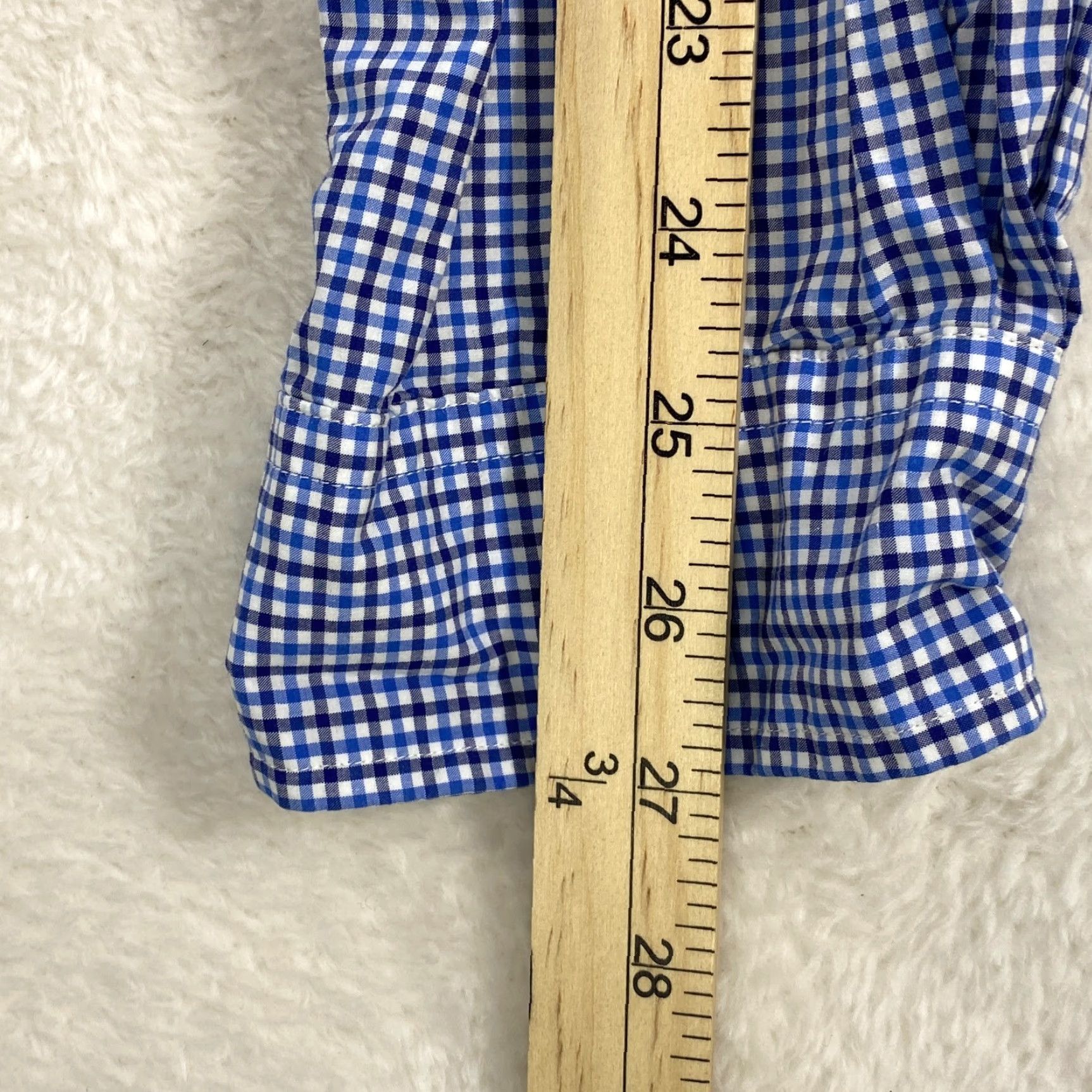 Ralph Lauren Ralph Lauren Shirt Button Up Long Sleeve Plaid Blue Mens XXL 100% Cotton Size US XXL / EU 58 / 5 - 4 Thumbnail