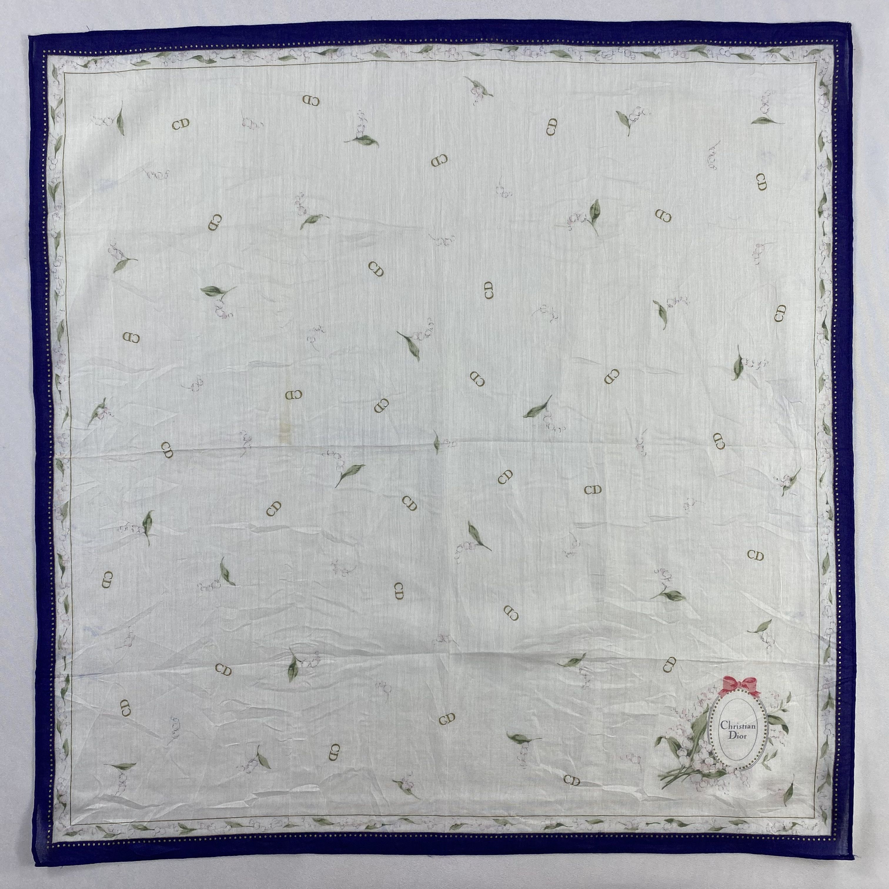 Vintage Christian Dior Monsieur Handkerchief / Neckerchief-P1643 Size ONE SIZE - 1 Thumbnail
