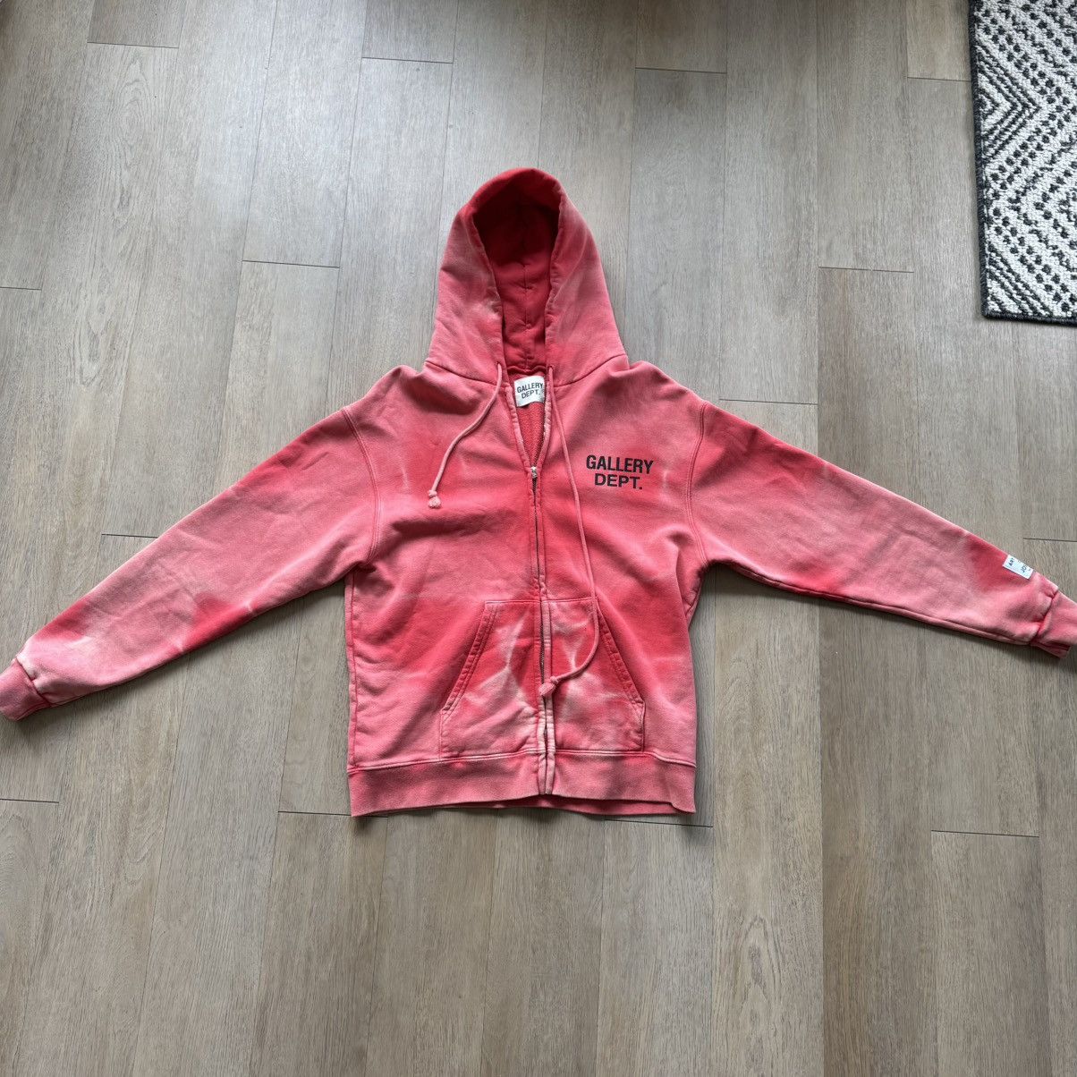 Gallery Dept. Gallery Dept. Red Sun Faded Zip Up Hoodie Size US M / EU 48-50 / 2 - 1 Thumbnail