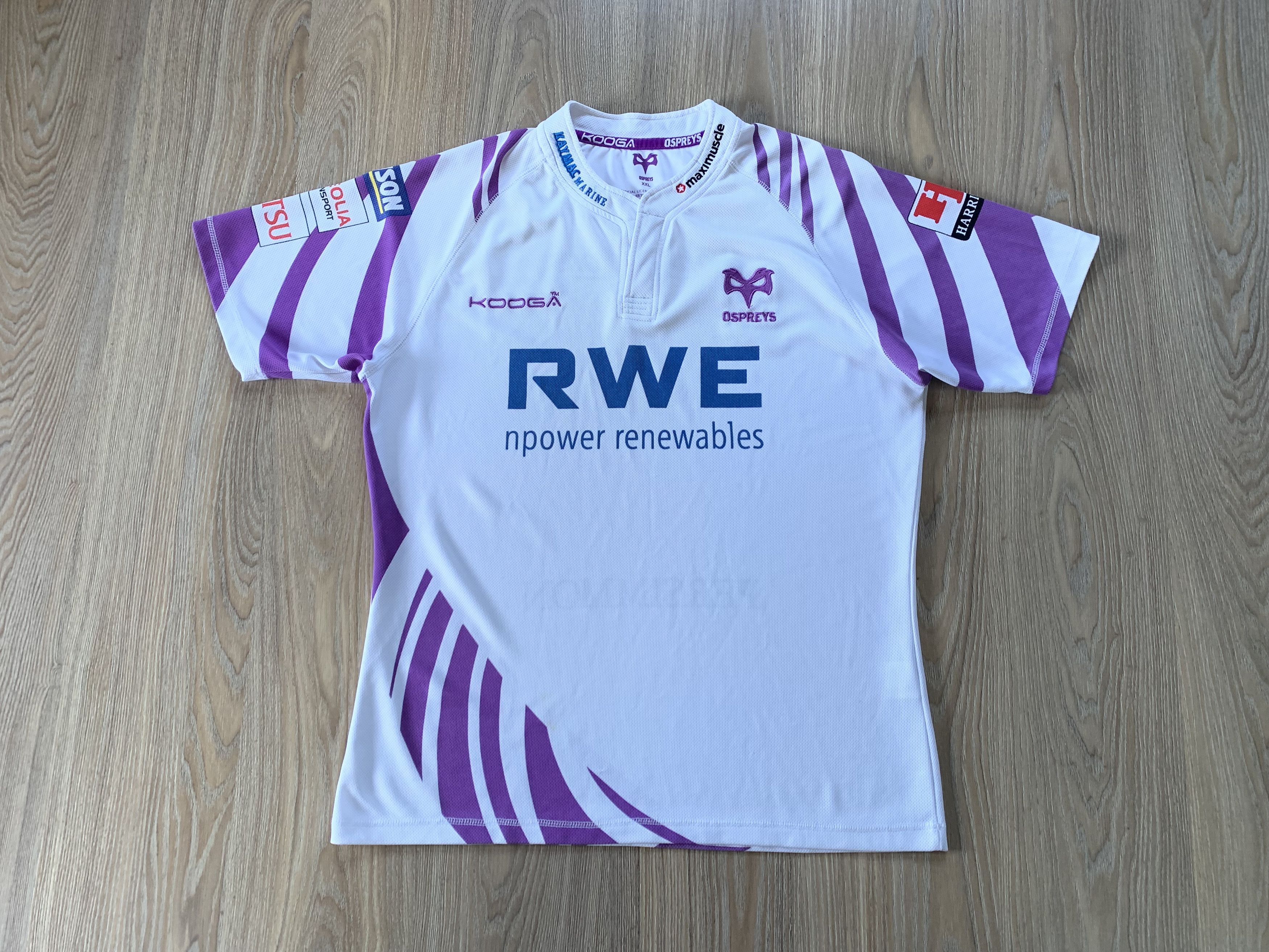 Osprey Kooga Ospreys Rugby Kit Top Jersey Size US XXL / EU 58 / 5 - 2 Thumbnail