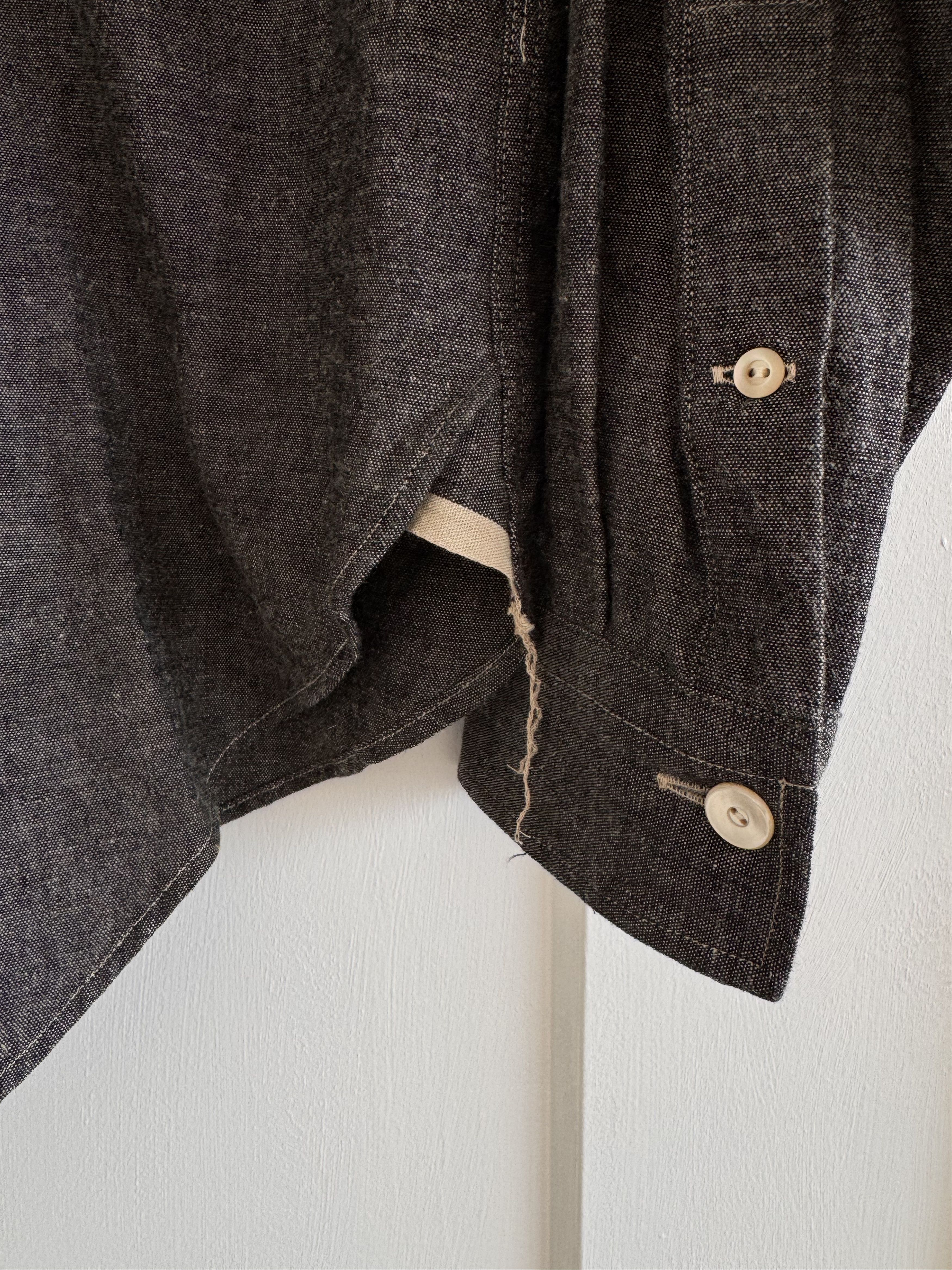 Taiga Takahashi Taiga Takahashi LOT.106 NARROW COLLAR SHIRT Black 14 Size US S / EU 44-46 / 1 - 4 Thumbnail