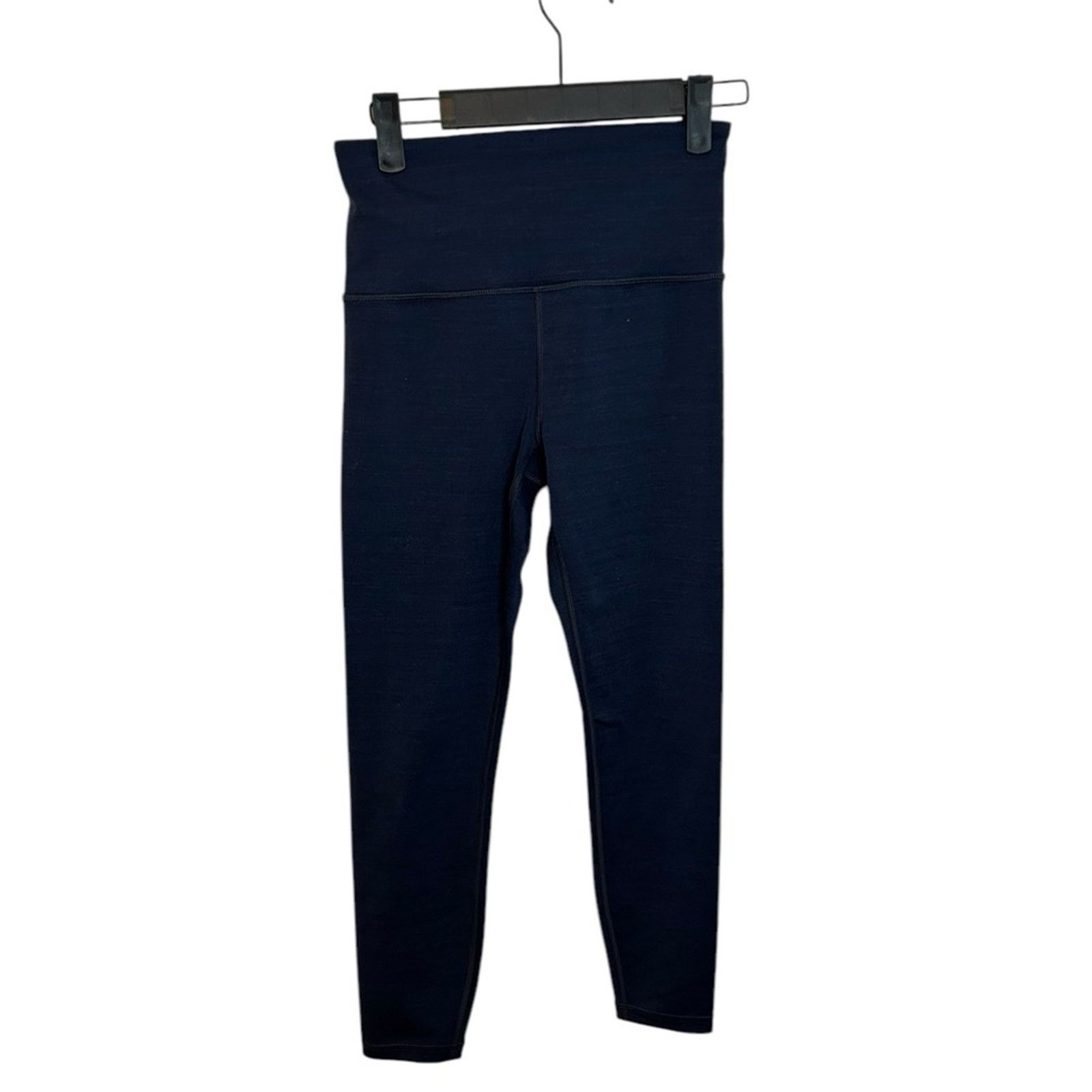 Athleta Athleta Navy Blue Space Dye Elation Textured 7/8 Tight Size 26" / US 2 / IT 38 - 1 Thumbnail