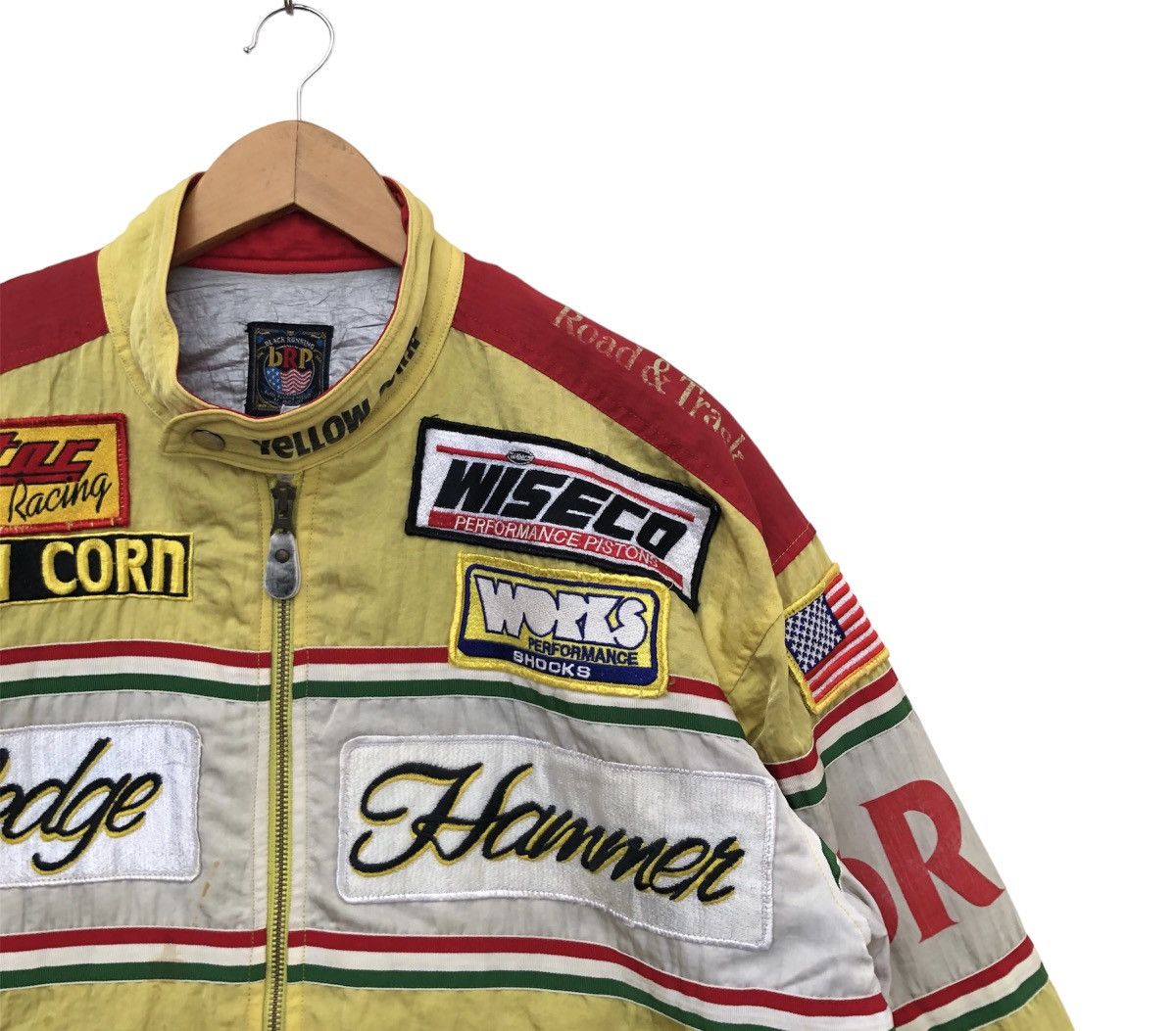 Vintage Yellow Corn Embroidered NHRA Dragster Sledge Hammer Jacket Size US L / EU 52-54 / 3 - 4 Thumbnail