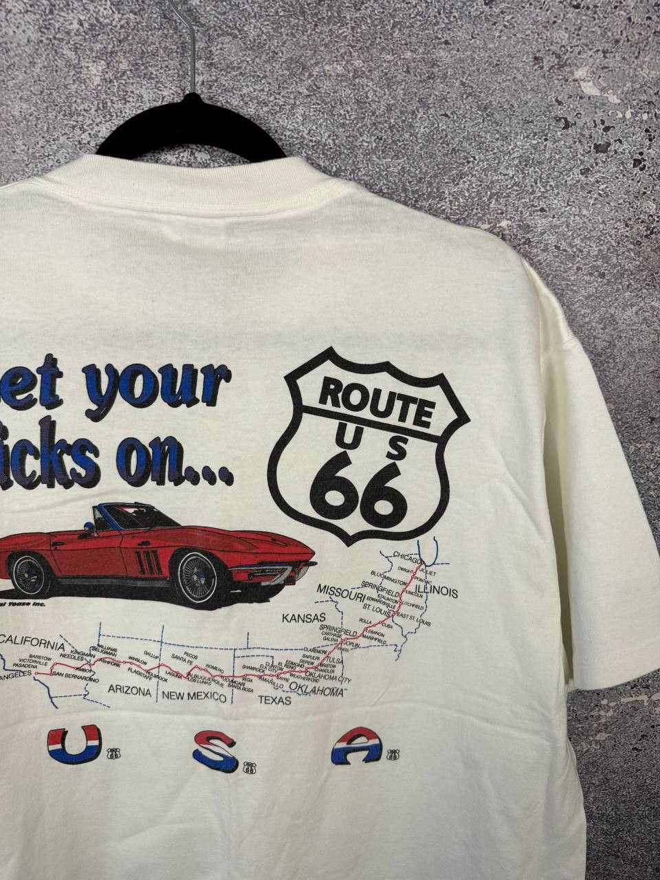 Route 66 × Vintage Vintage Single Stich Route 66 Souvenir T-Shirt Made in USA Size US L / EU 52-54 / 3 - 10 Thumbnail