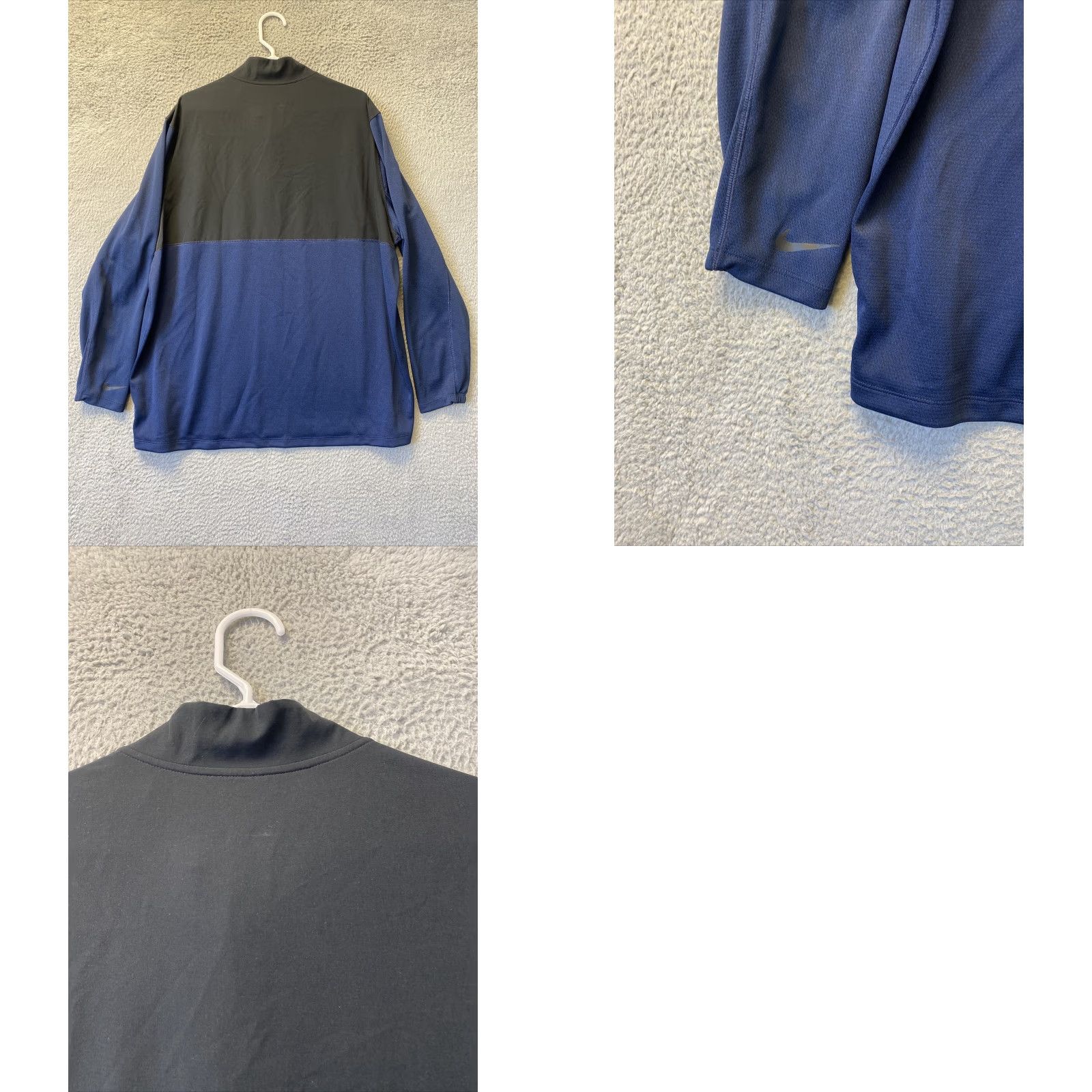 Nike Nike Dri-Fit Golf Jacket Mens Blue Long Sleeve 1/4 Zip Pullover XXL / 57-34 Size US XXL / EU 58 / 5 - 8 Thumbnail
