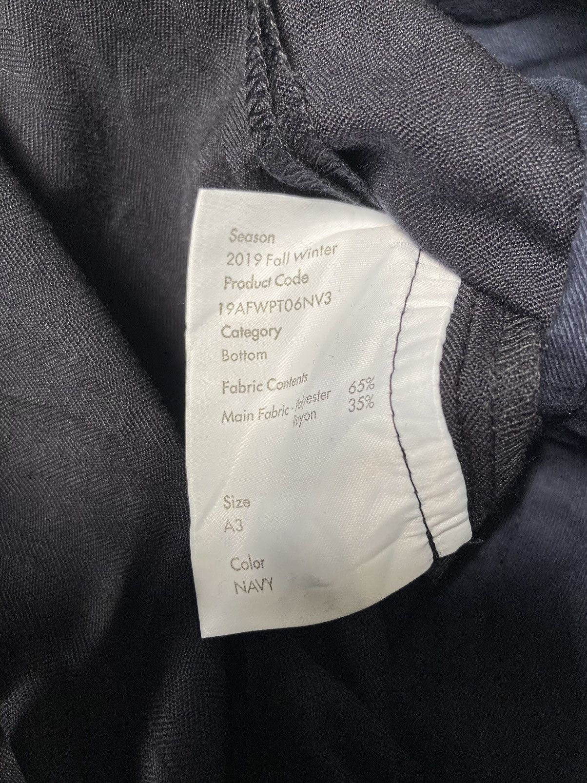 Ader Error Ader Error Wide Balloon ss19 Navy Pants Size US 29 - 6 Thumbnail