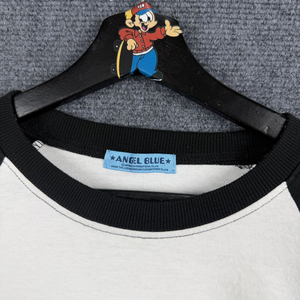 Angel Blue Vintage Angel Blue Raglan Cropped Graphic Tee Size US M / EU 48-50 / 2 - 3 Thumbnail