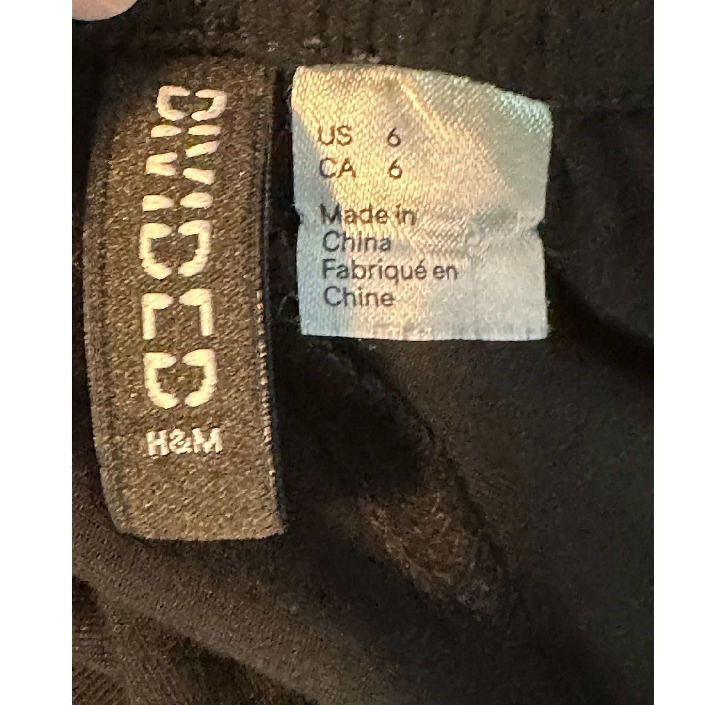 H&M H&M Divided black baggy pull on pants size 6 Size 28" / US 6 / IT 42 - 3 Thumbnail