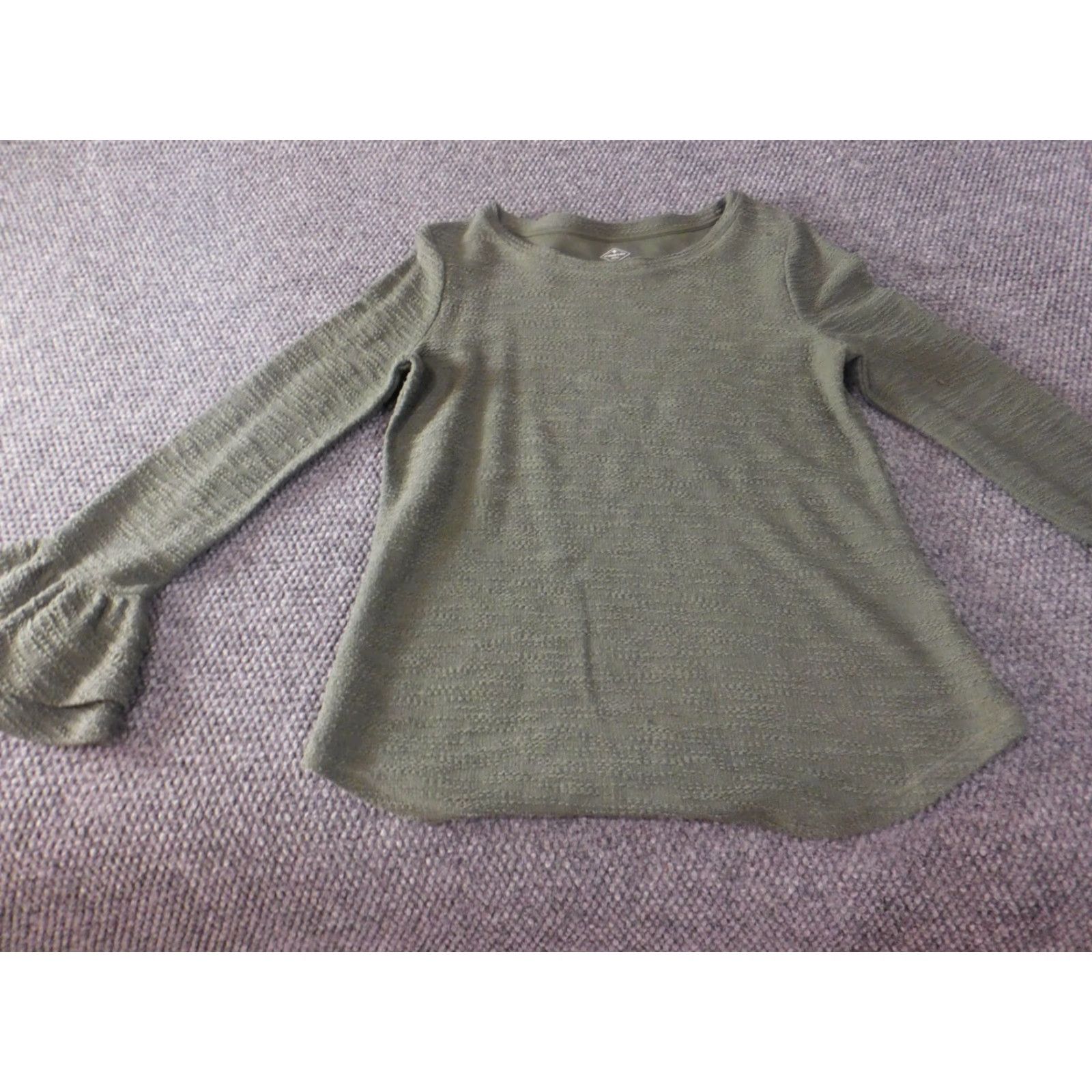 Vintage St. John's Bay Sweater Womens Medium Green Crew Neck Pullover Stretch Knit Raglan Sleeve Regular Size M Size M / US 6-8 / IT 42-44 - 4 Thumbnail