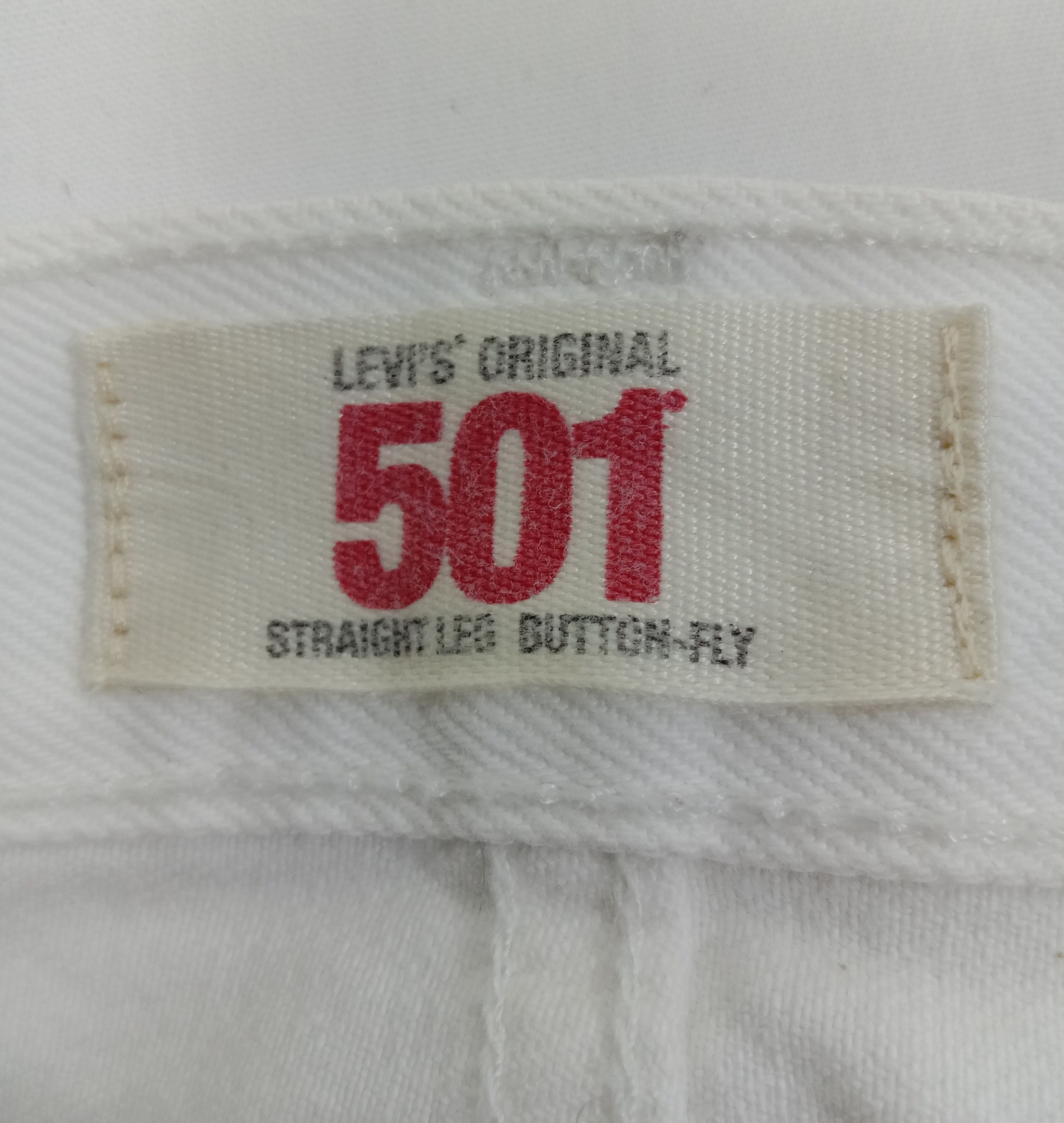 Levi's Vintage Levi's 501 Jeans Straight Leg Button Fly White Denim Size US 32 / EU 48 - 12 Thumbnail