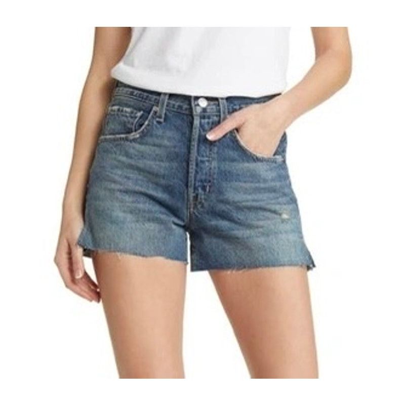 Edwin $138 New Edwin Cai Cut off Denim Shorts - Chance - 25 Size 25" / US 0 / IT 36 - 1 Thumbnail
