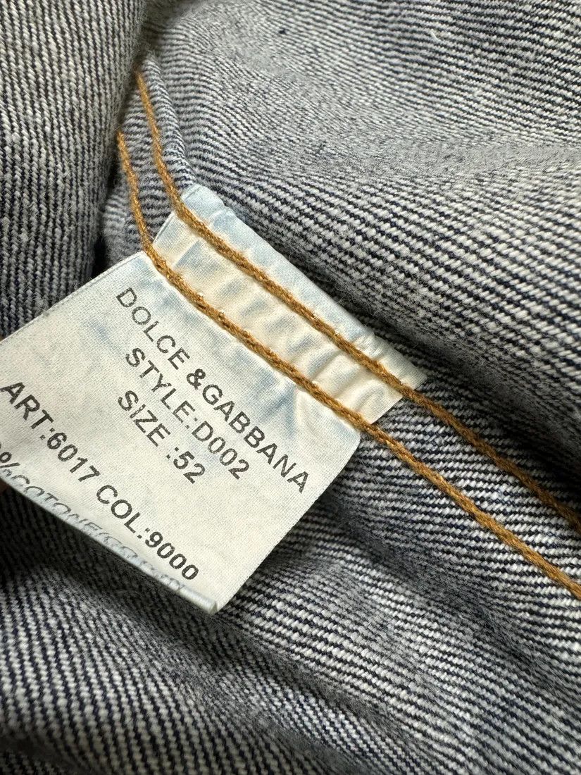 Designer × Dolce & Gabbana × Vintage 2000s Dolce & Gabbana Blue Worker Denim Jacket Size US M / EU 48-50 / 2 - 6 Thumbnail