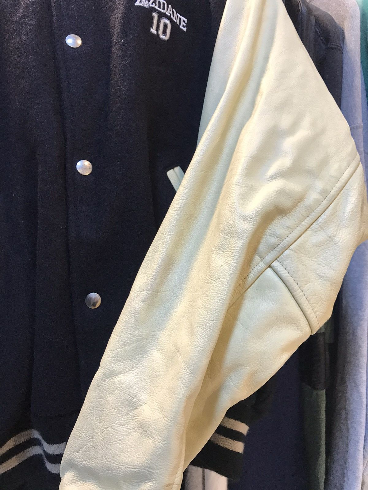 Vintage Vintage Z.Zidane 10 Leather Bomber Jacket Size US XXL / EU 58 / 5 - 9 Thumbnail