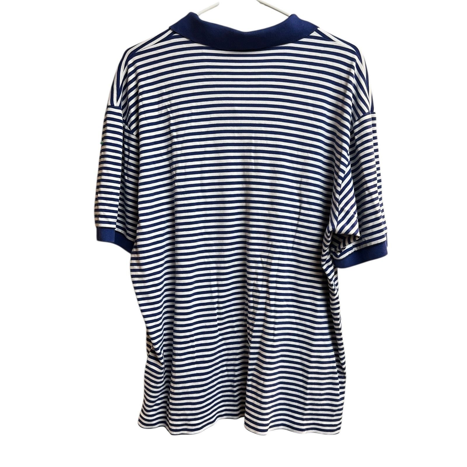 Ralph Lauren Lauren Ralph Lauren Polo Large Short Sleeve White Blue Size US L / EU 52-54 / 3 - 7 Thumbnail