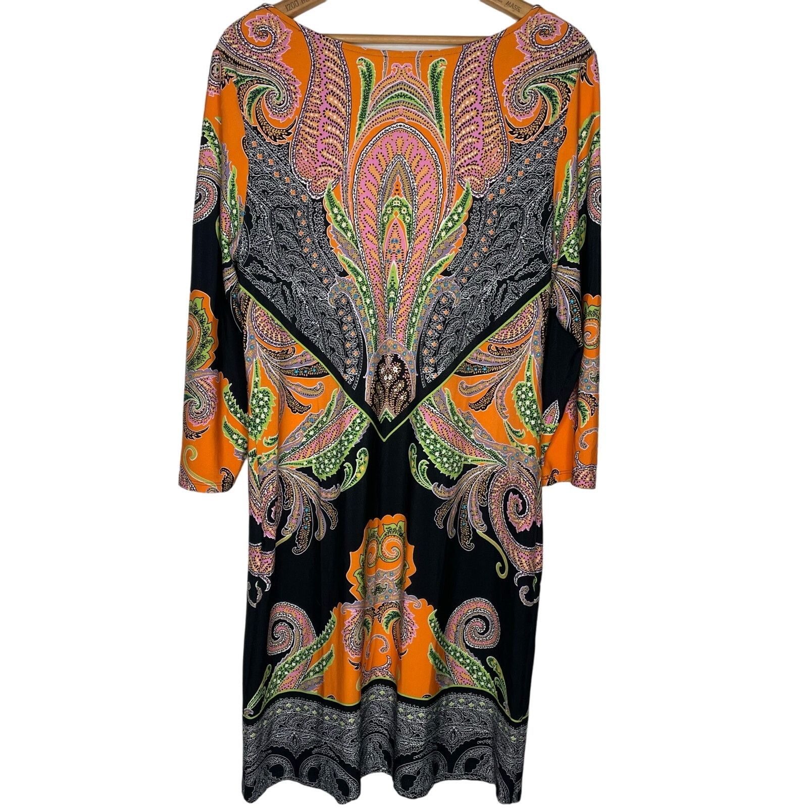 Other Dressbarn Paisley Midi Dress Size L / US 10 / IT 46 - 4 Thumbnail