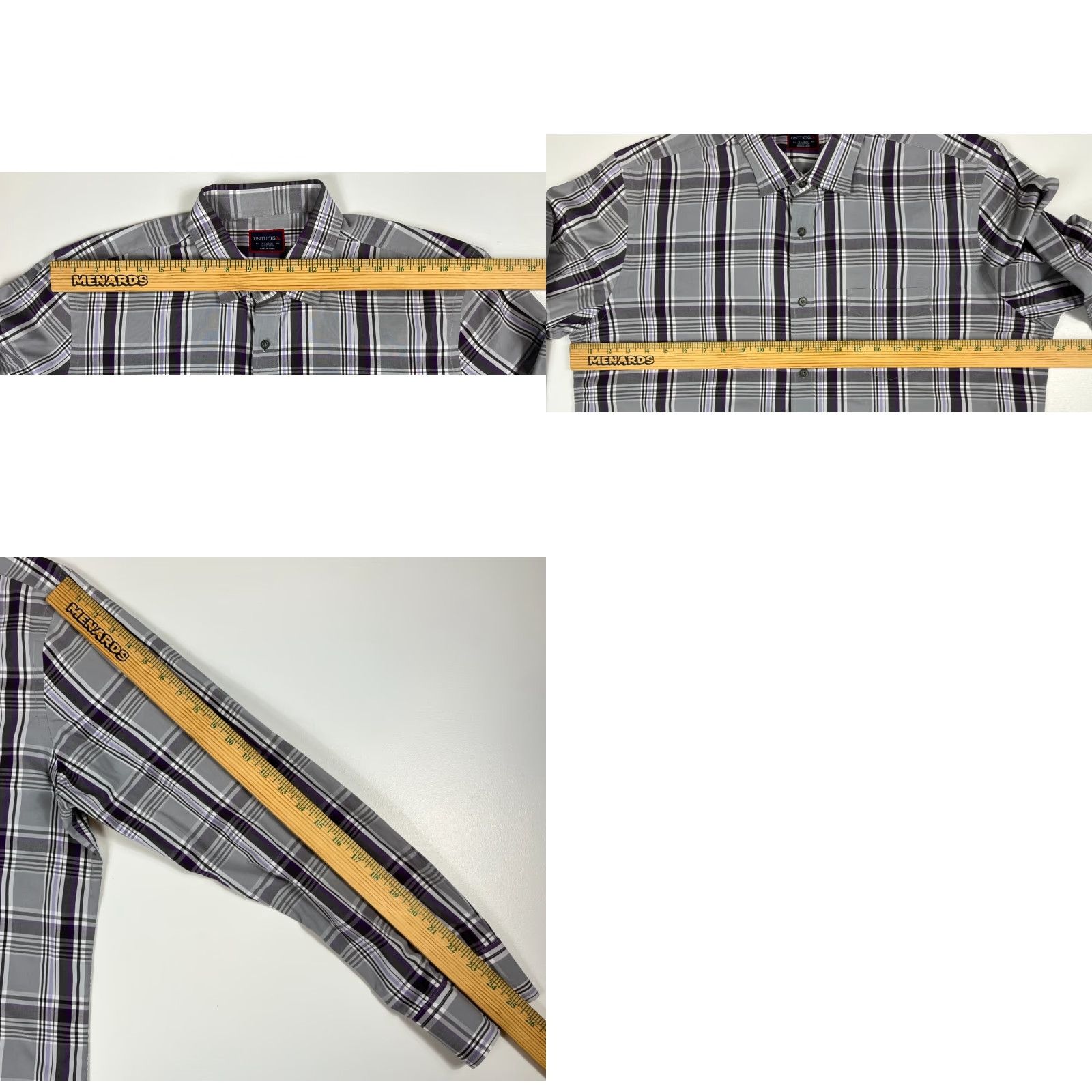 UNTUCKit UNTUCKit Button-Up Shirt Plaid XL Mens Size US XL / EU 56 / 4 - 8 Thumbnail