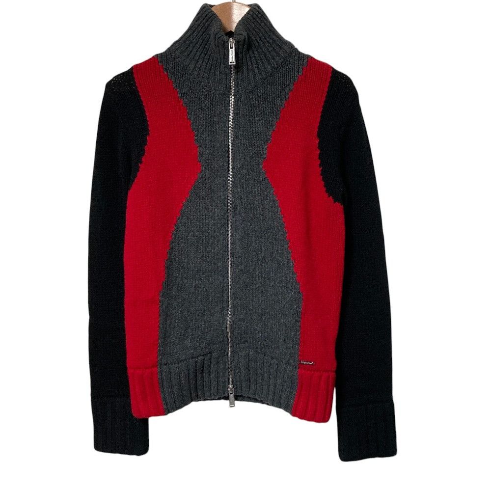 Dsquared2 Dsquared2 Dsquared2 Color Block Knit Jacket Textile Outerwear DUTY FREE for USA Size ONE SIZE - 1 Thumbnail